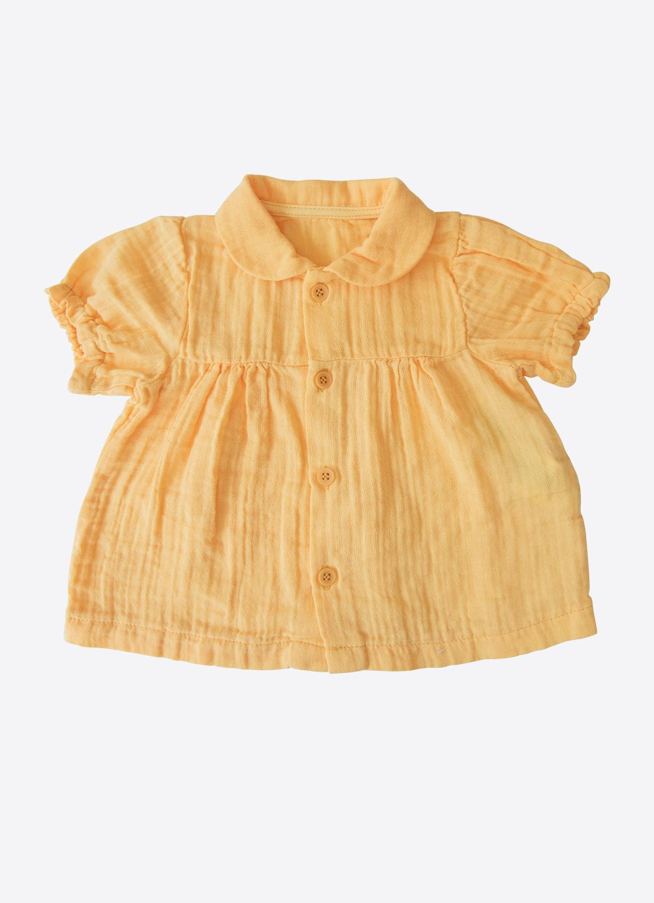 ORGANİK RITA MÜSLİN TOPDONLU 2'Lİ TAKIM SARI