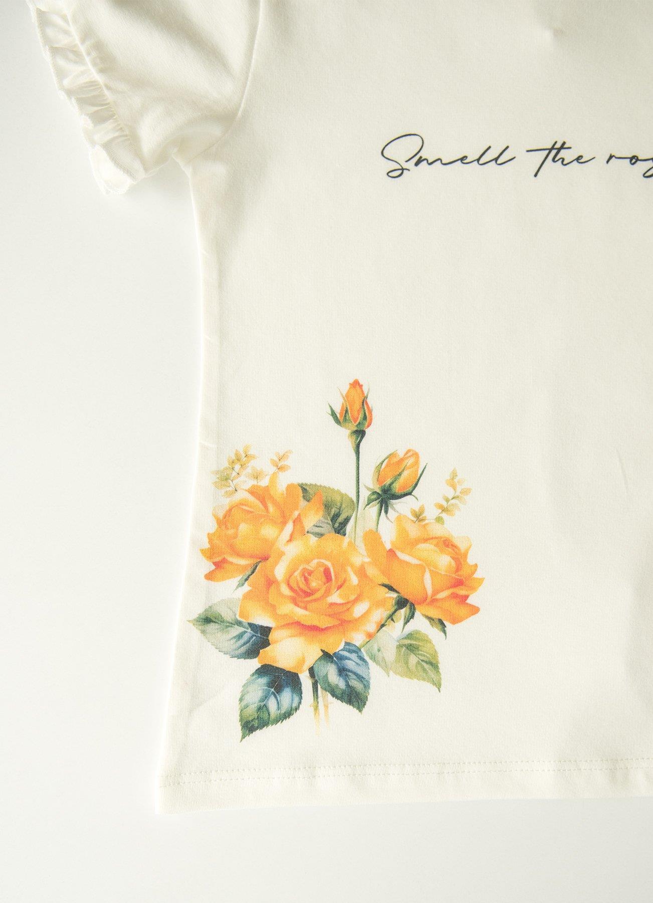 Organik Roses 2'li T-Shirt Sarı