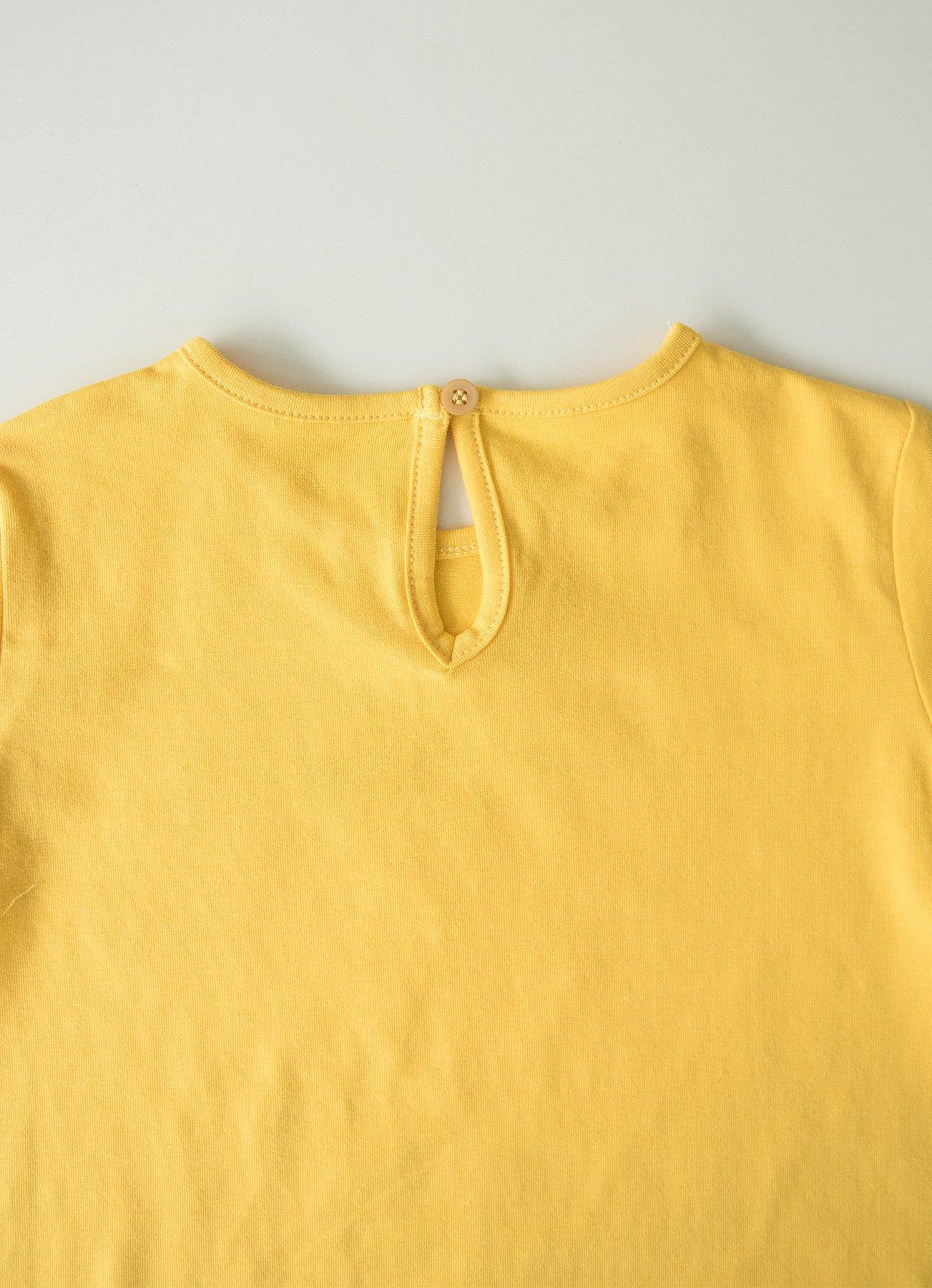 Organik Roses 2'li T-Shirt Sarı