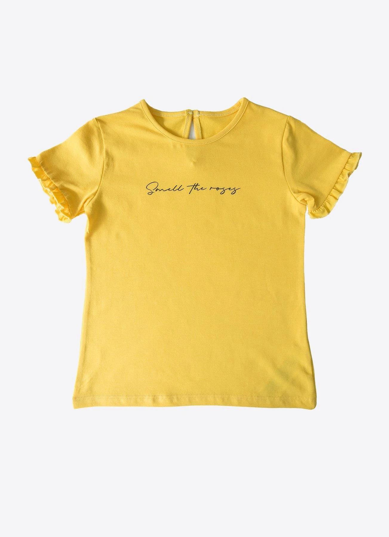 Organik Roses 2'li T-Shirt Sarı
