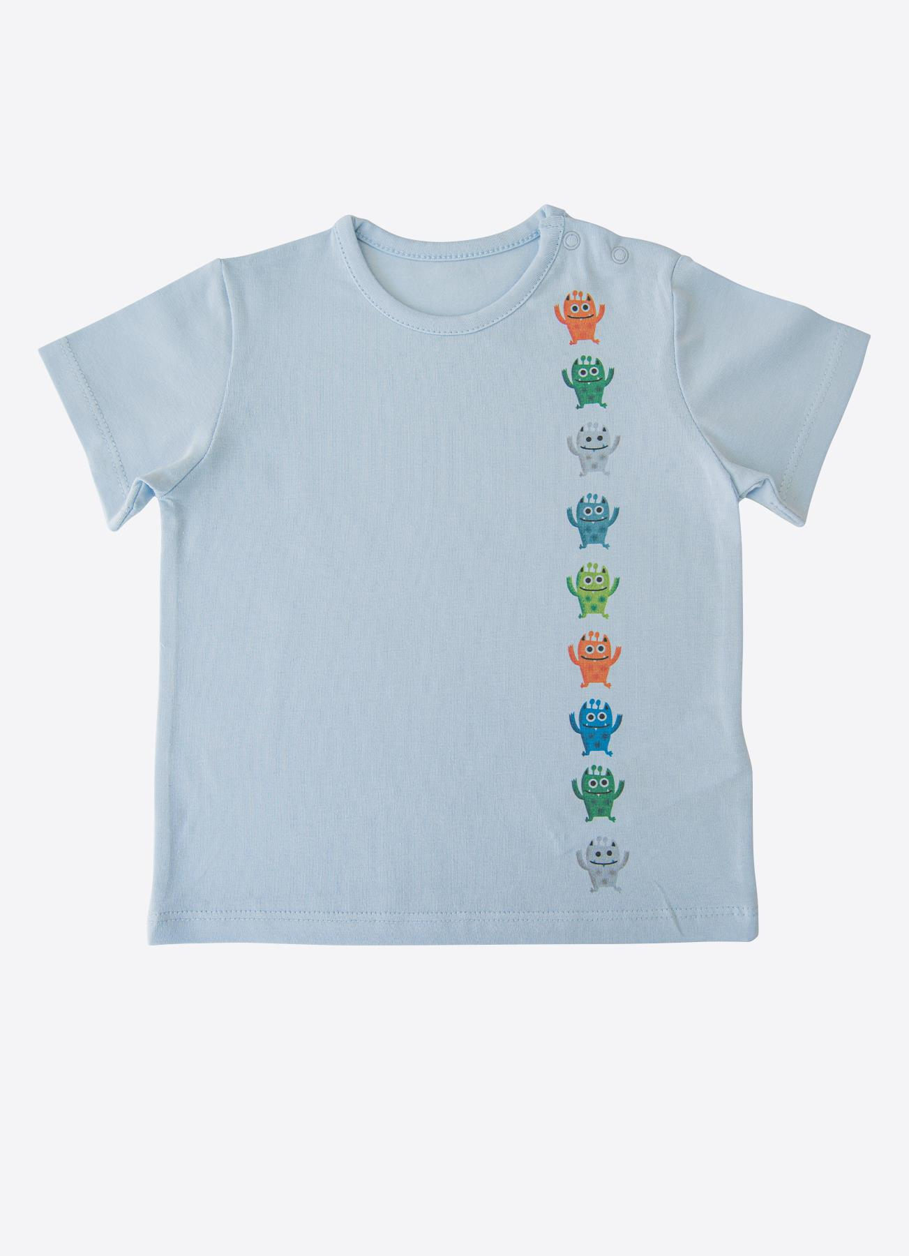 ORGANİK SPACE ROCKET 2'Lİ T-SHIRT MAVİ