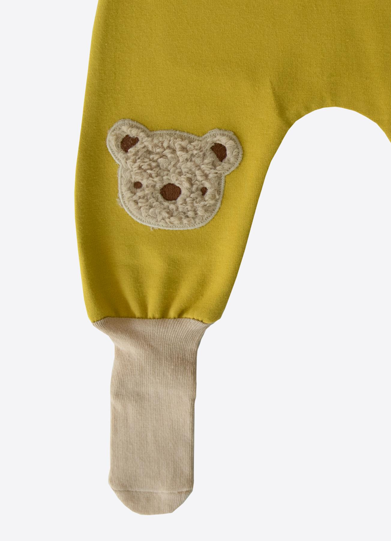 ORGANİK TEDDY BEAR ÇORAPTOLON HARDAL