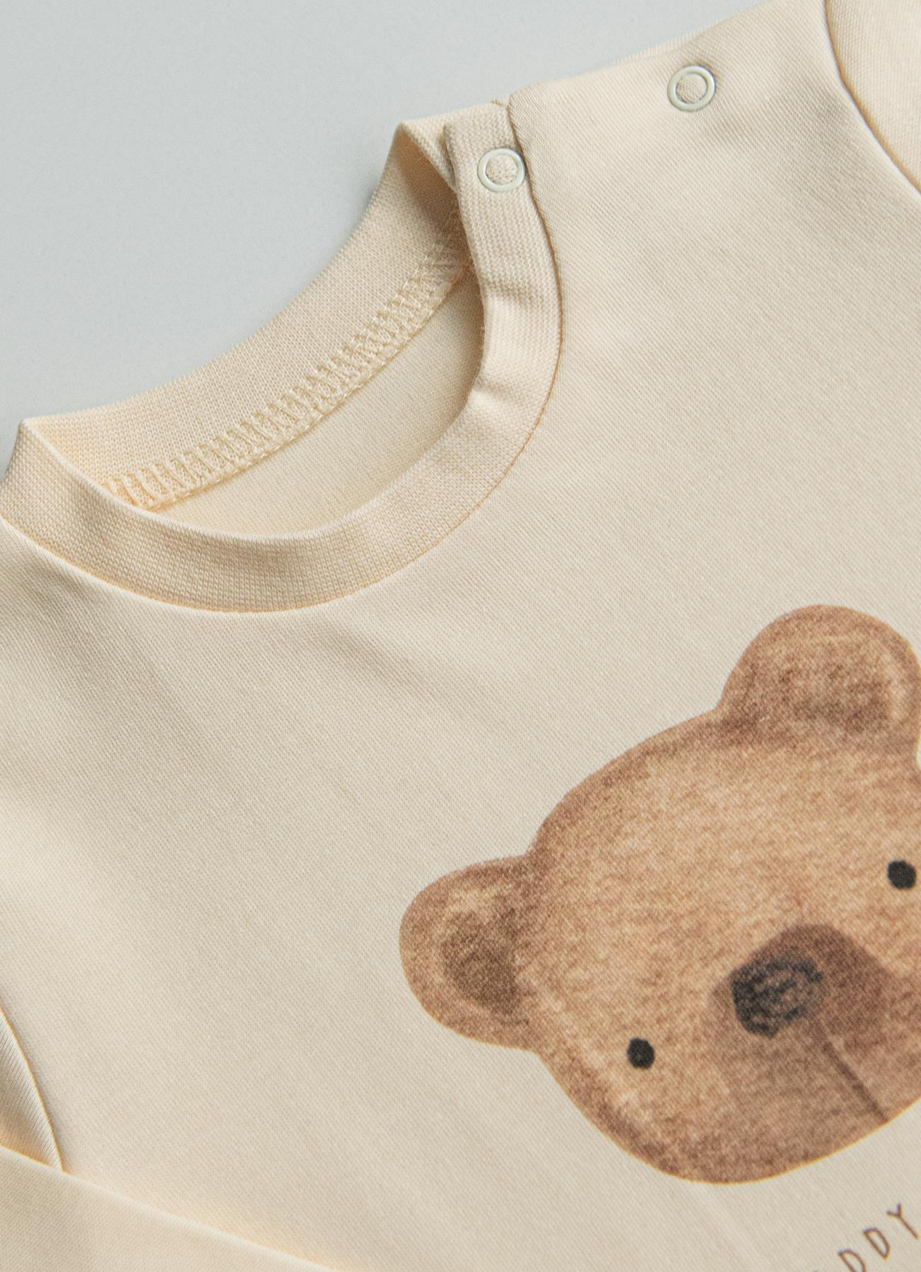 ORGANİK TEDY BEAR SWEAT NATURAL