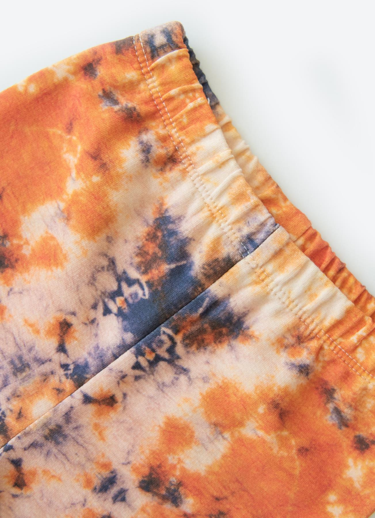 ORGANİK TIE DYE 2'Lİ TAKIM ORANJ-İNDİGO