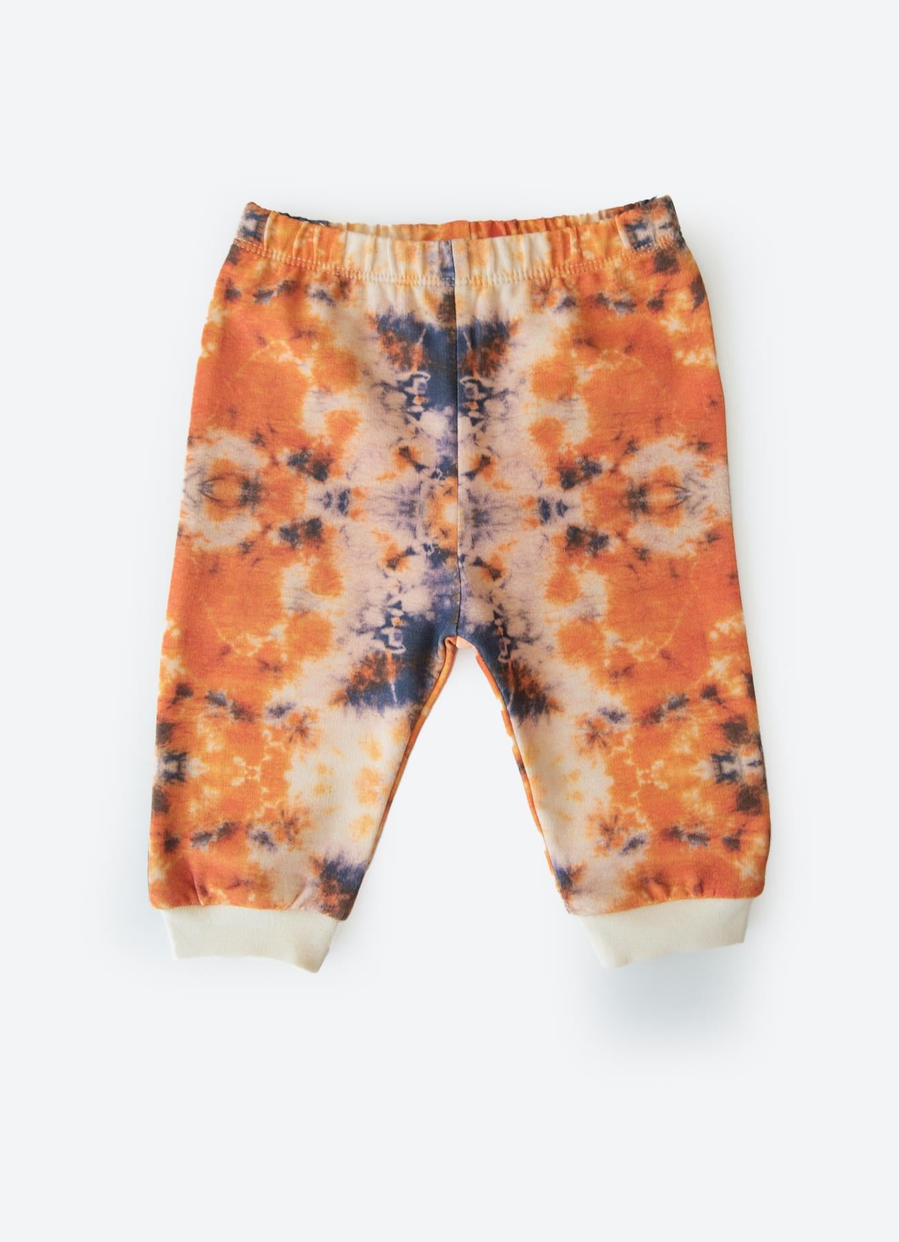 ORGANİK TIE DYE 2'Lİ TAKIM ORANJ-İNDİGO