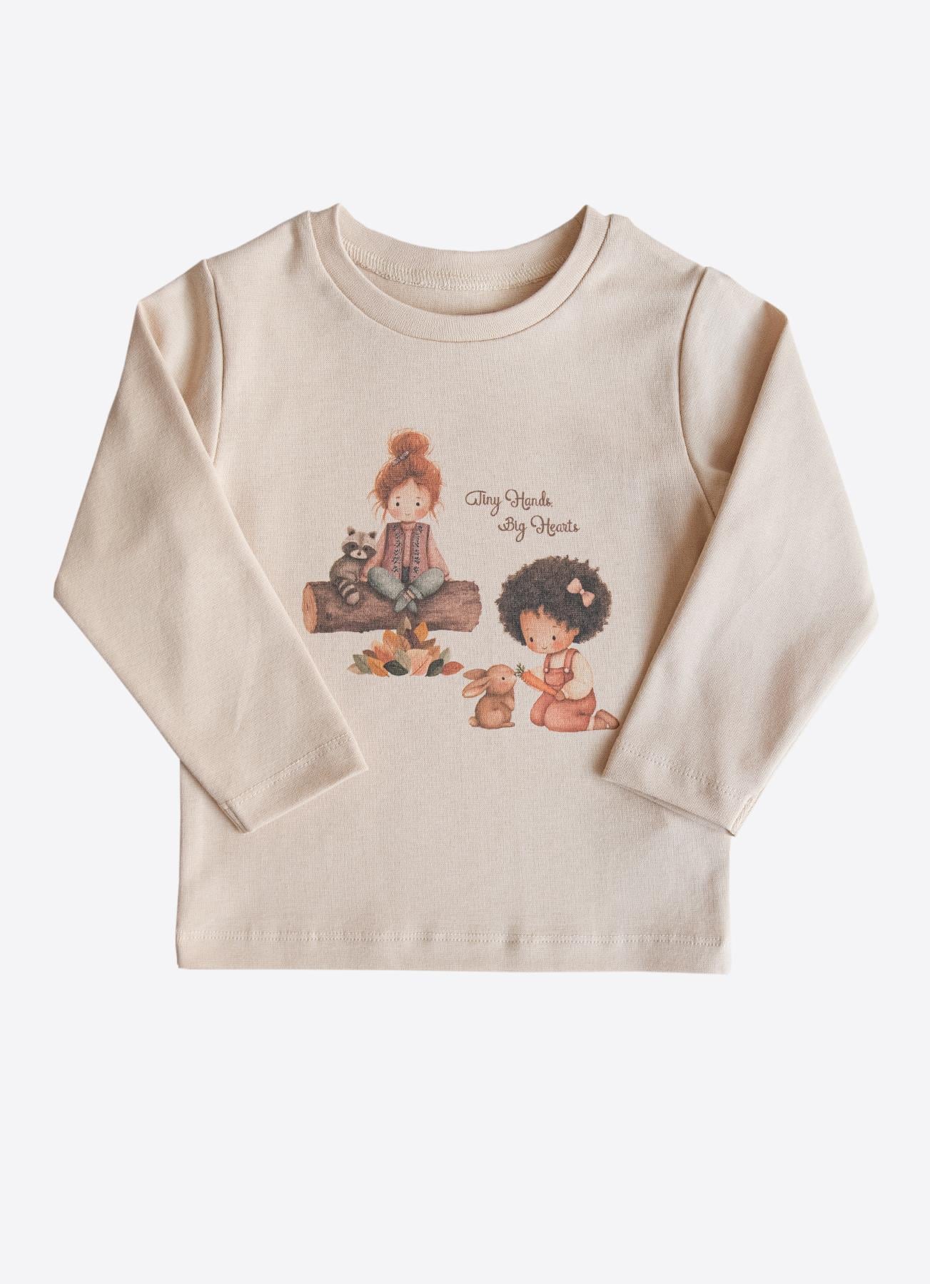 ORGANİK TINY HANDS 2'Lİ PİJAMA TAKIMI PEMBE