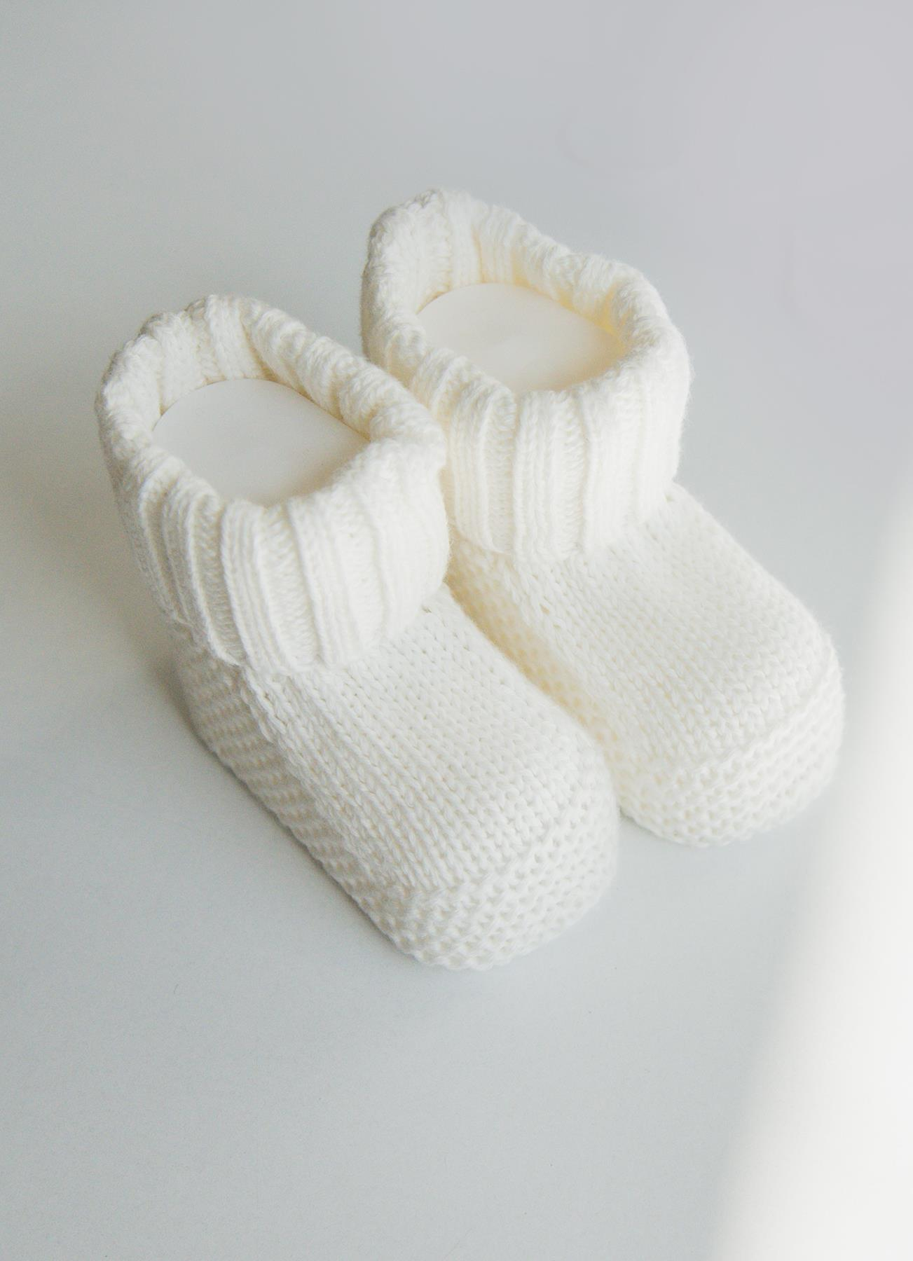 Organik Triko Patik Ekru