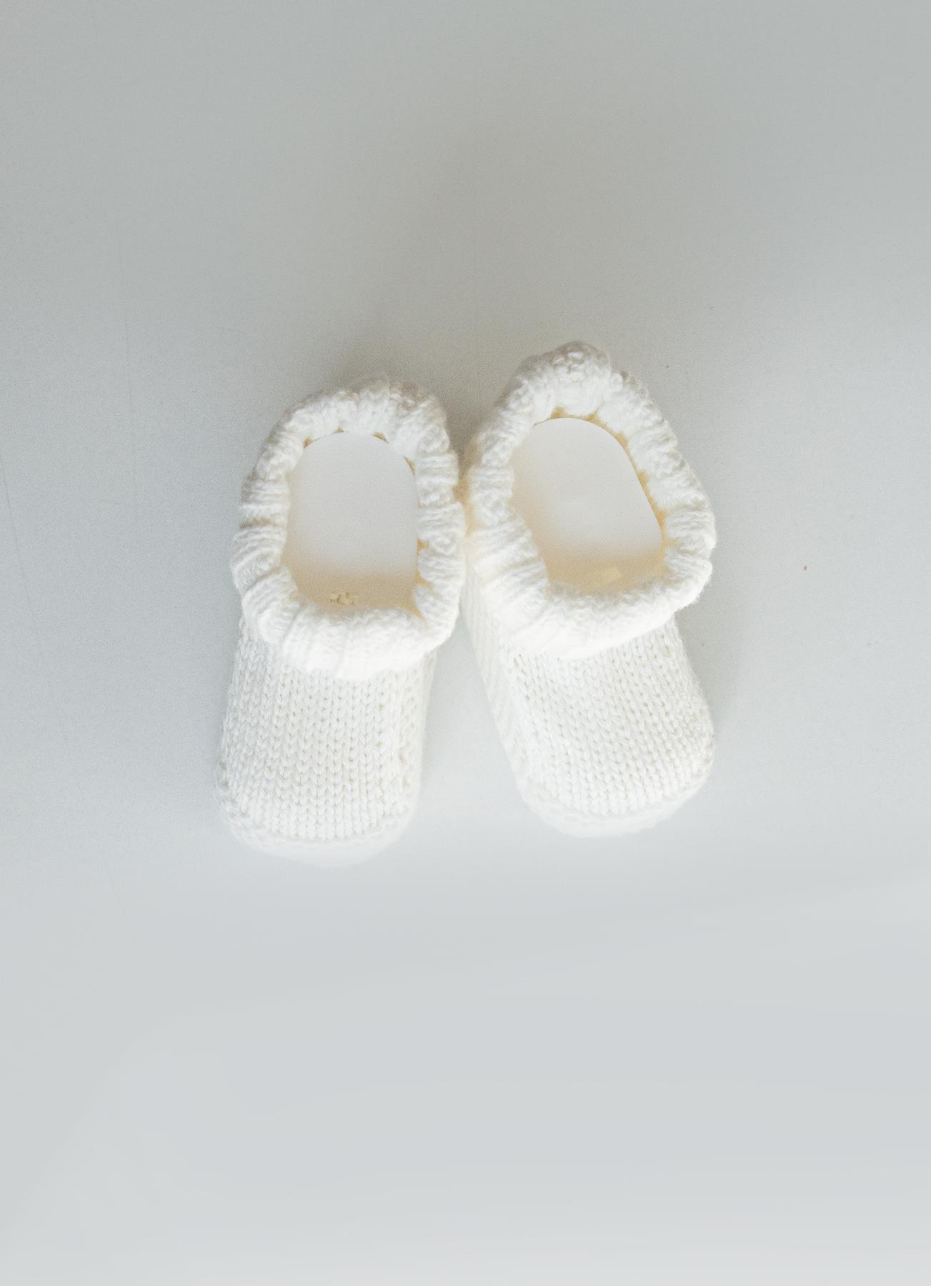 Organik Triko Patik Ekru