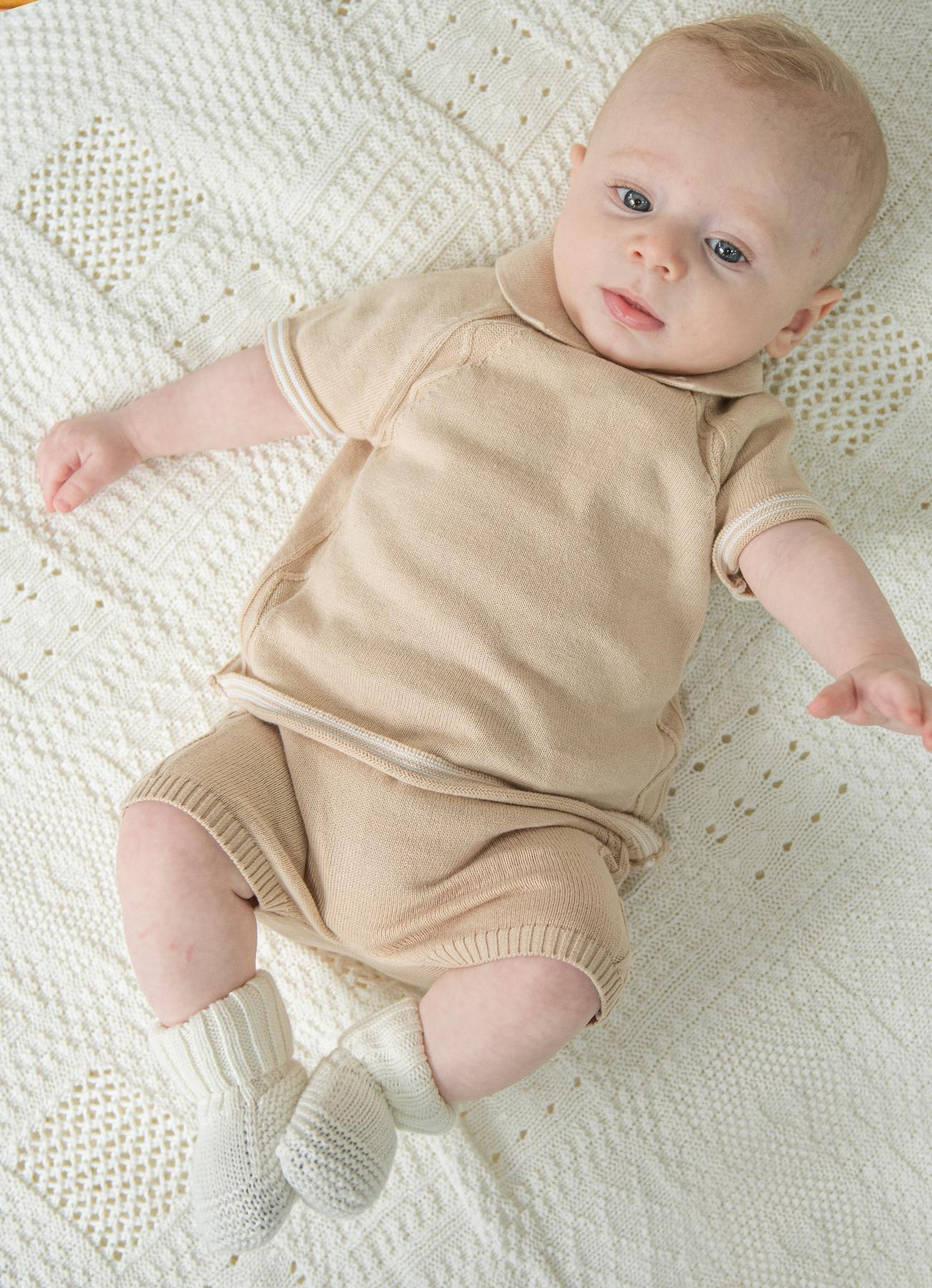 Organik Triko Patik Ekru