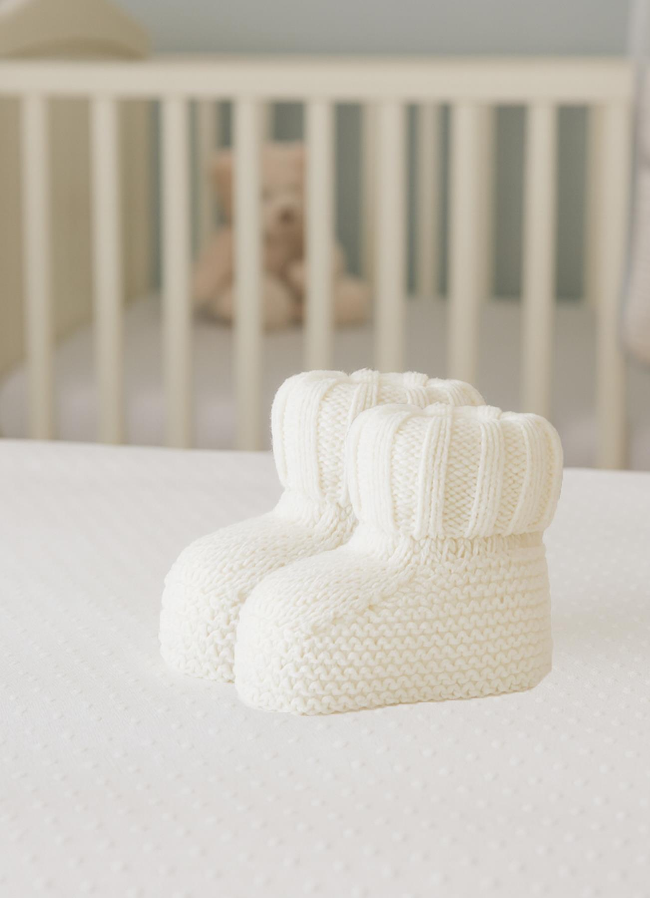 Organik Triko Patik Ekru