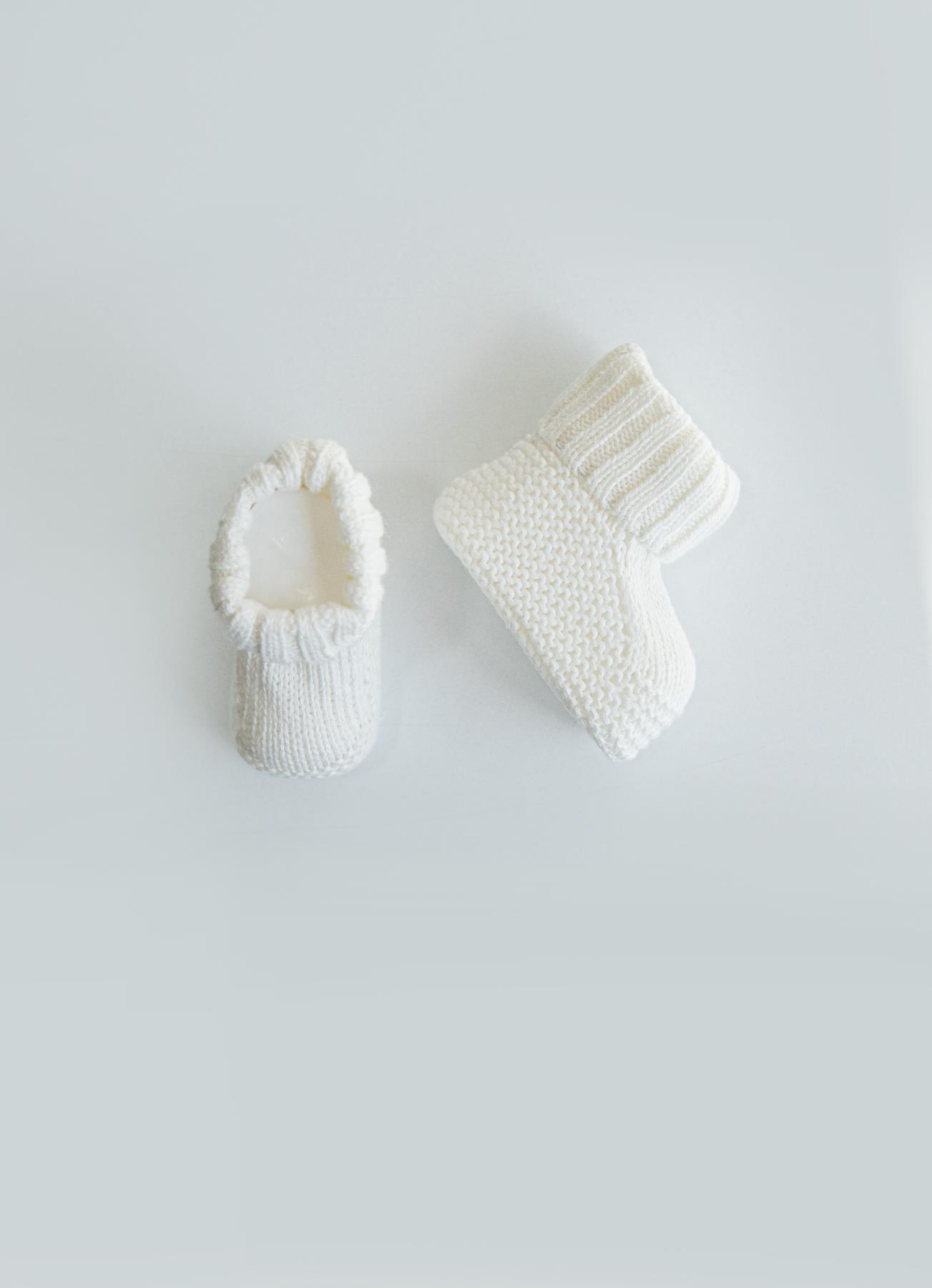 Organik Triko Patik Ekru