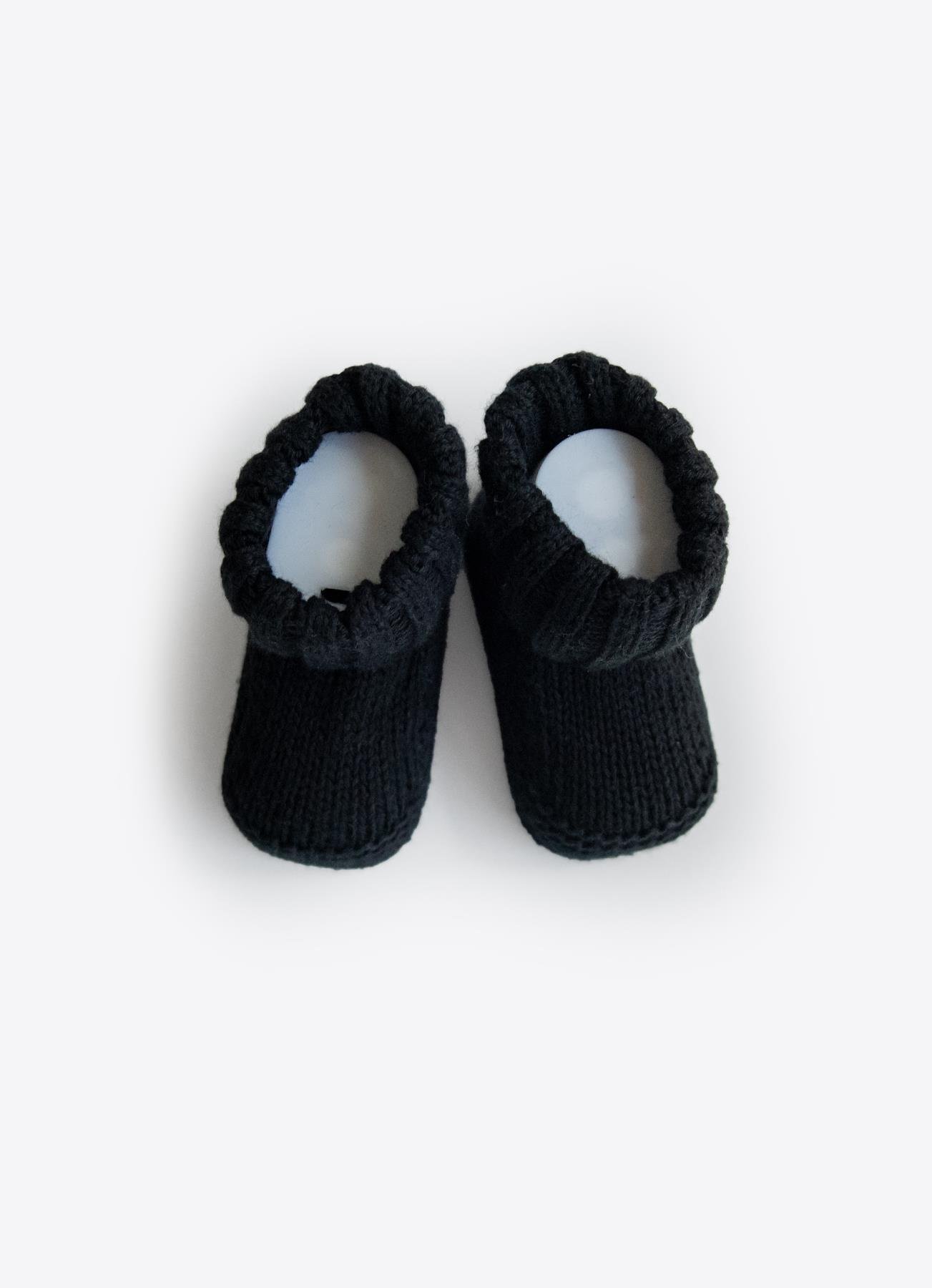 Organik Triko Patik Siyah