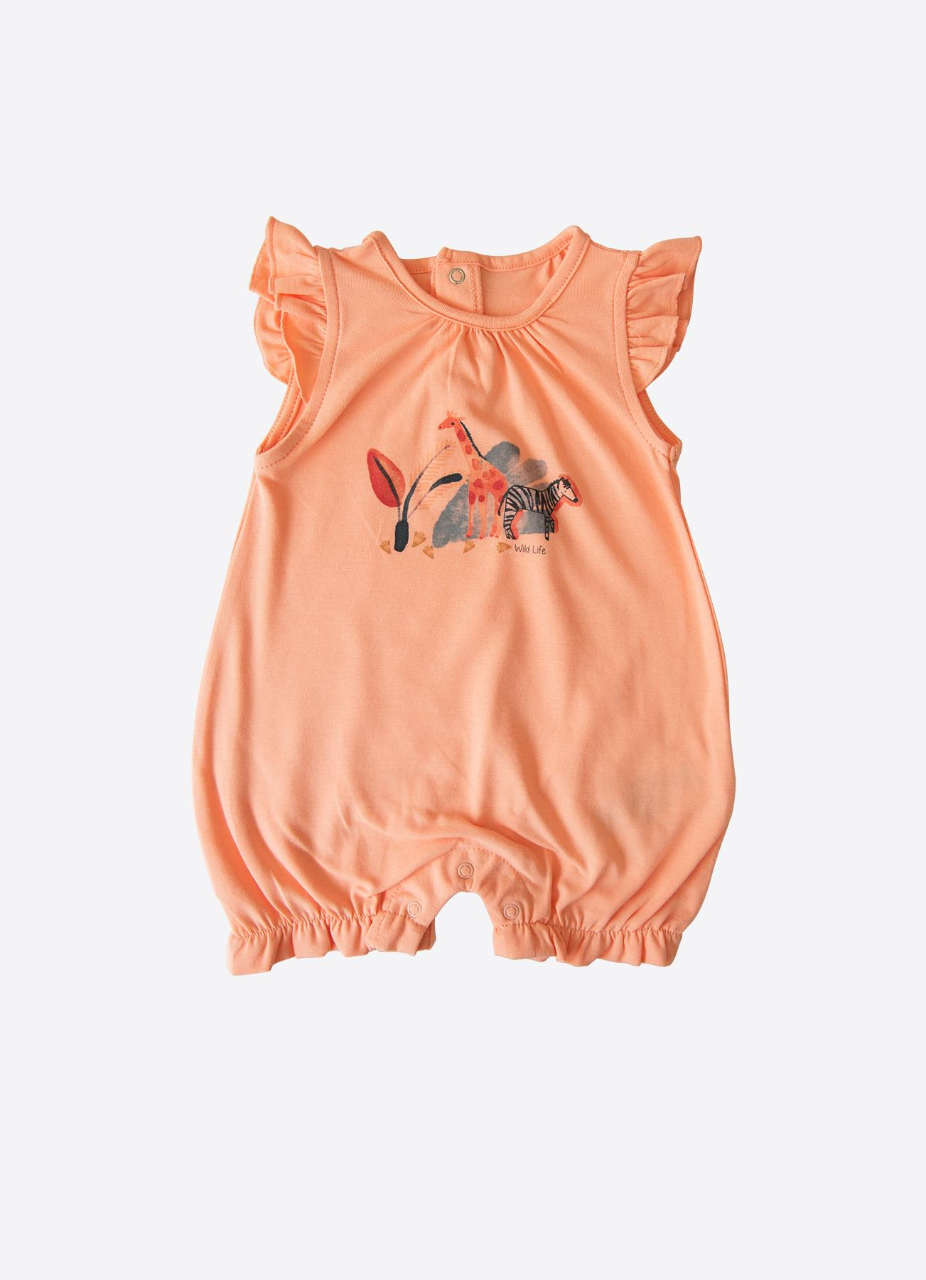 ORGANİK WILD LIFE 2'Lİ ŞORT TULUM PEMBE