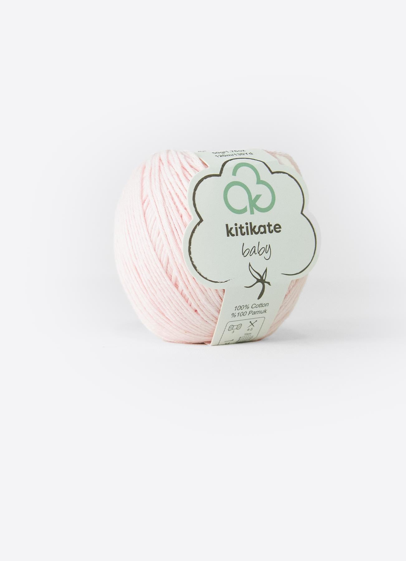 PAMUK EL ÖRGÜ İPLİK AÇIK PEMBE 50GR