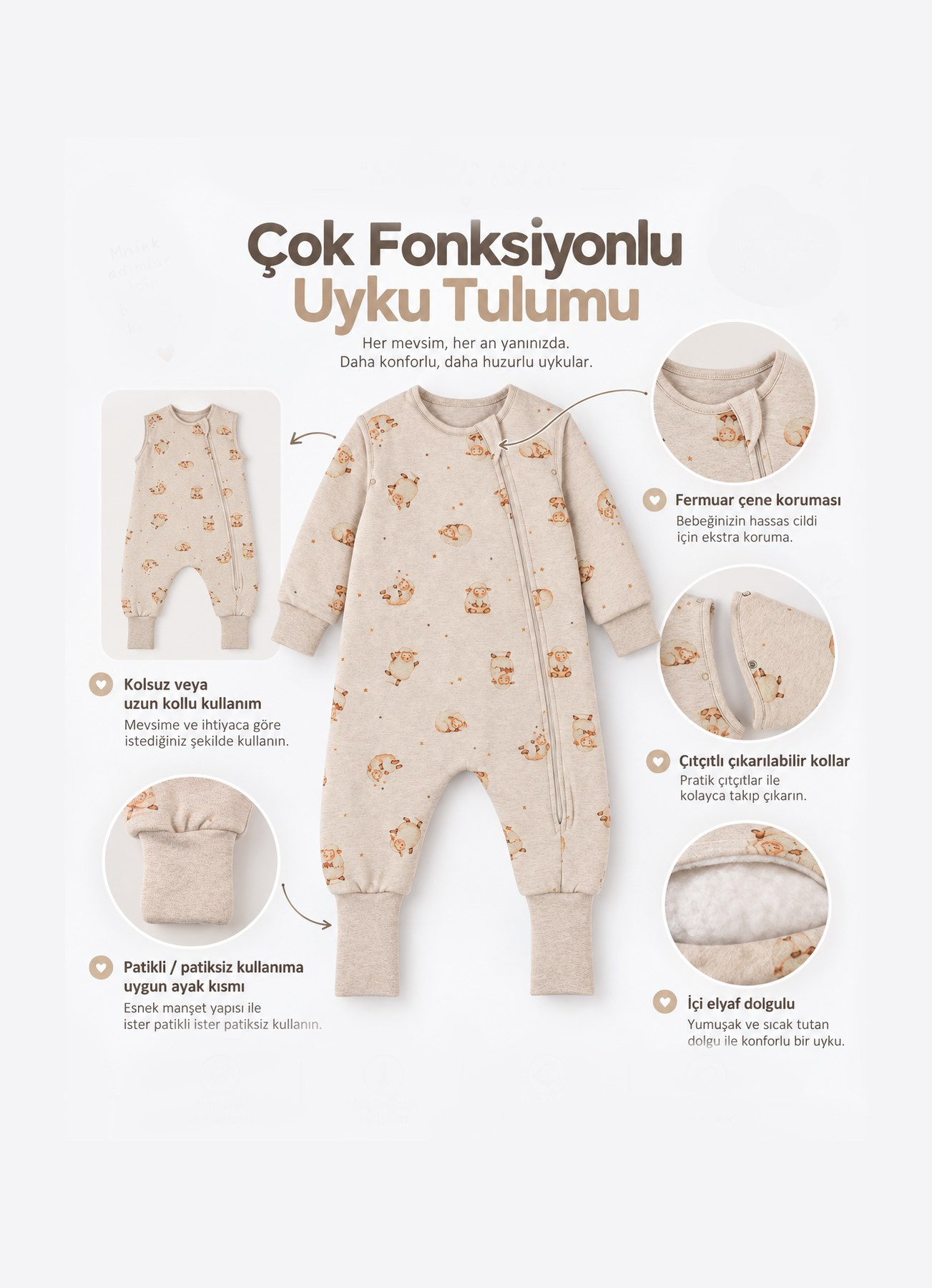 PUFFY UYKU TULUMU BEJ