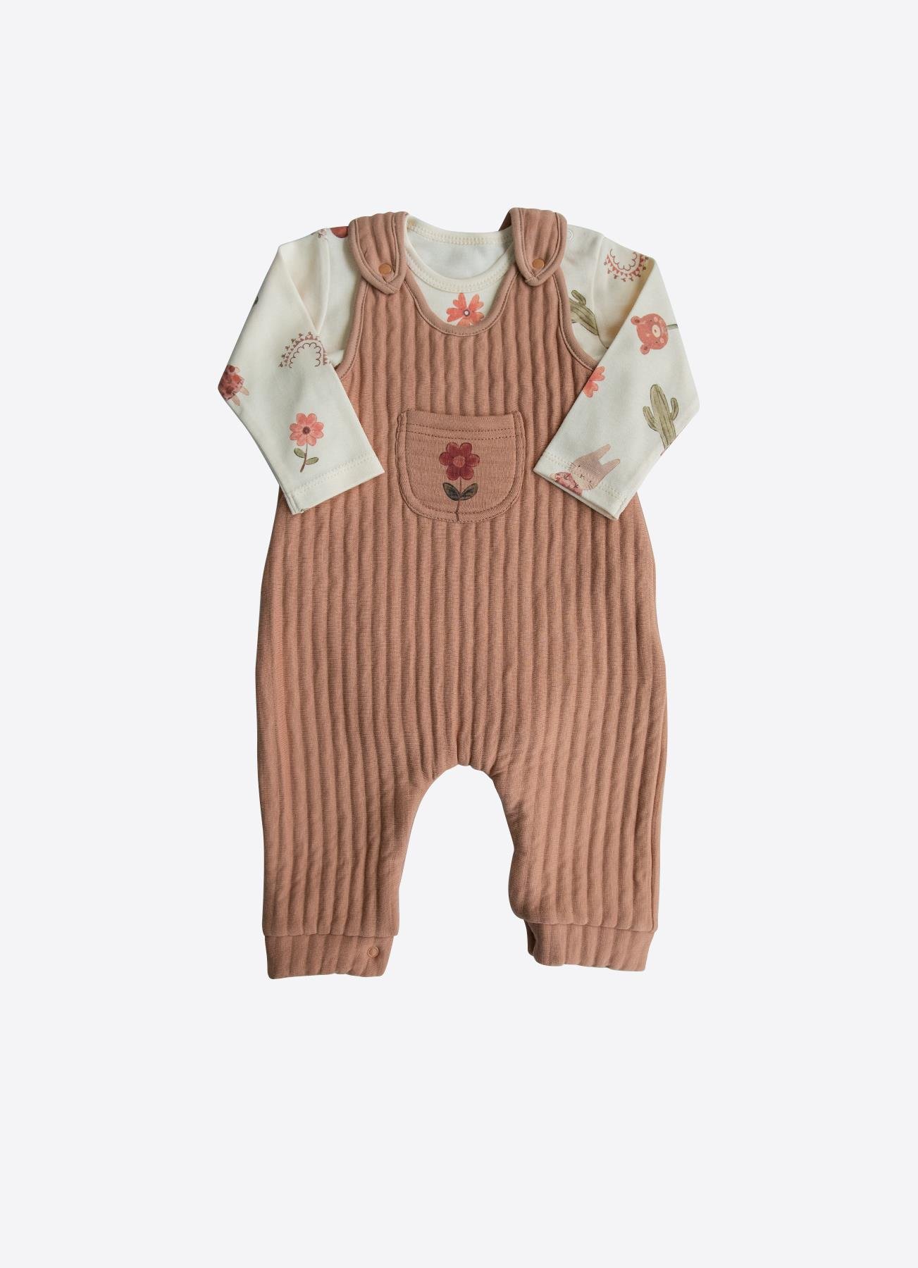 SANDY SALOPET 2'Lİ TAKIM KAHVERENGİ