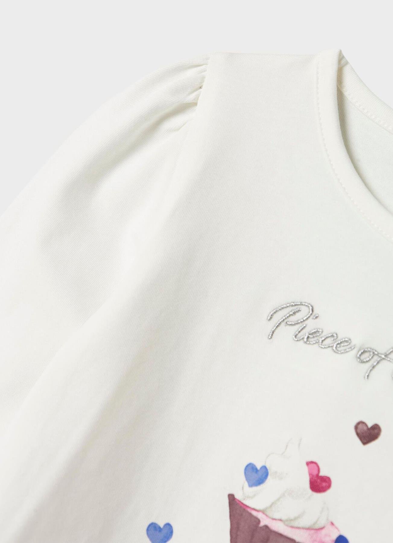 TSHIRT UZUN KOL BEYAZ