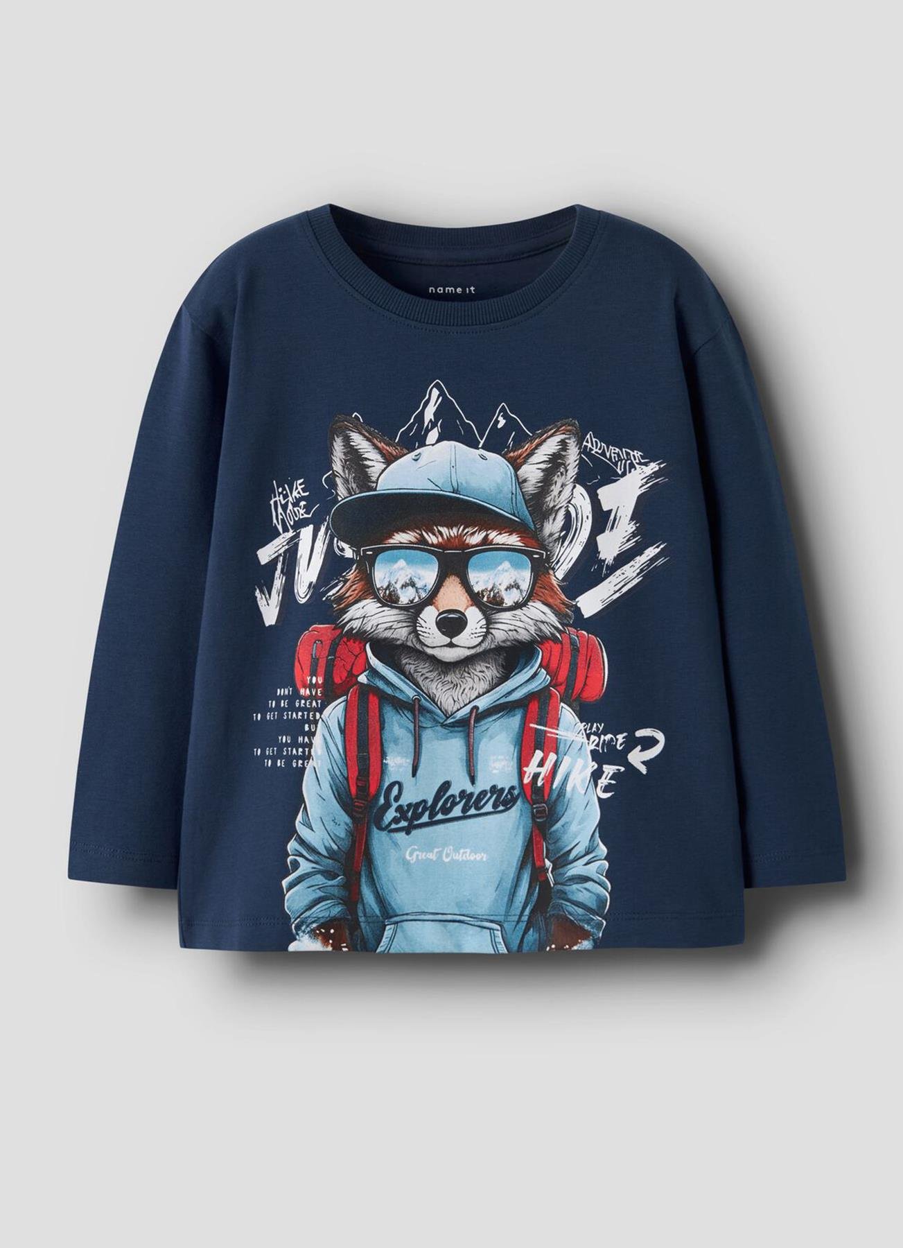 TSHIRT UZUN KOL LACİVERT