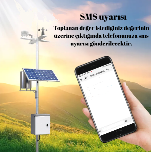 Gsm Kontrollü Meteoroloji İstasyonu