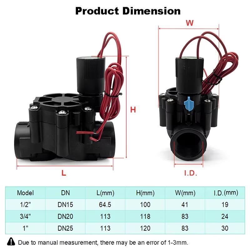 Solenoid vana su 220V 12V 24V
