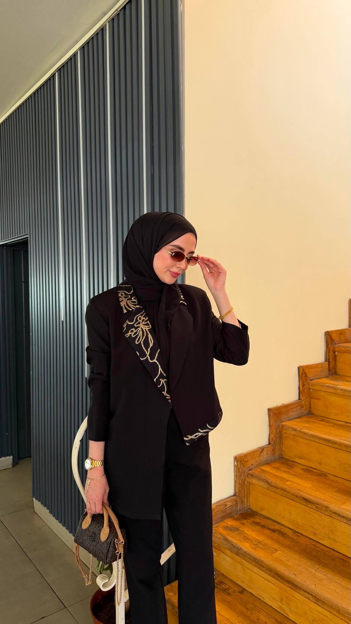 Asimetrik blazer ceket