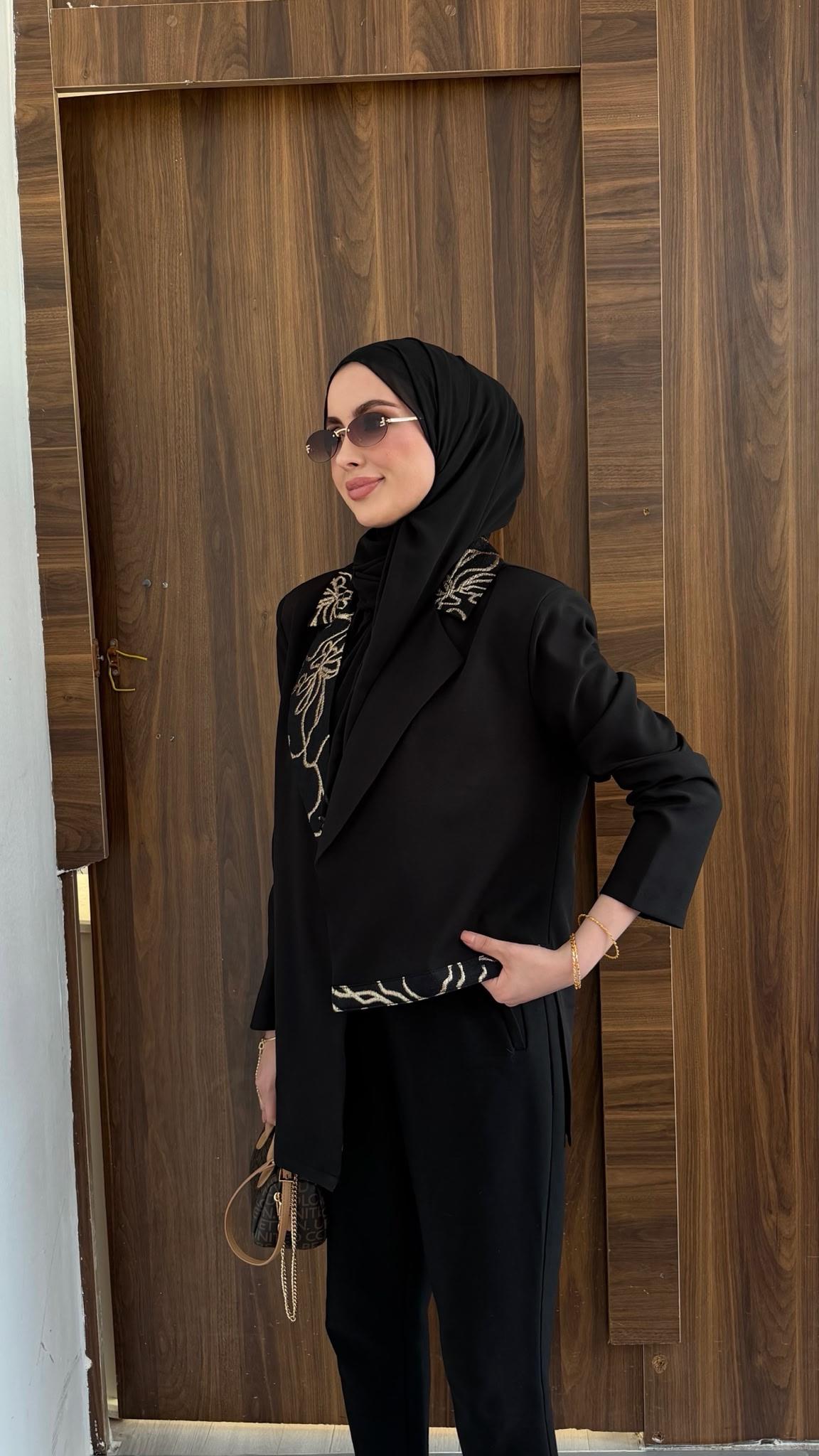 Asimetrik blazer ceket