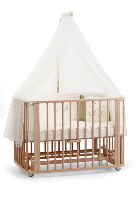 Doğal Ahşap 6 in 1 Beşik Takım - 70x110