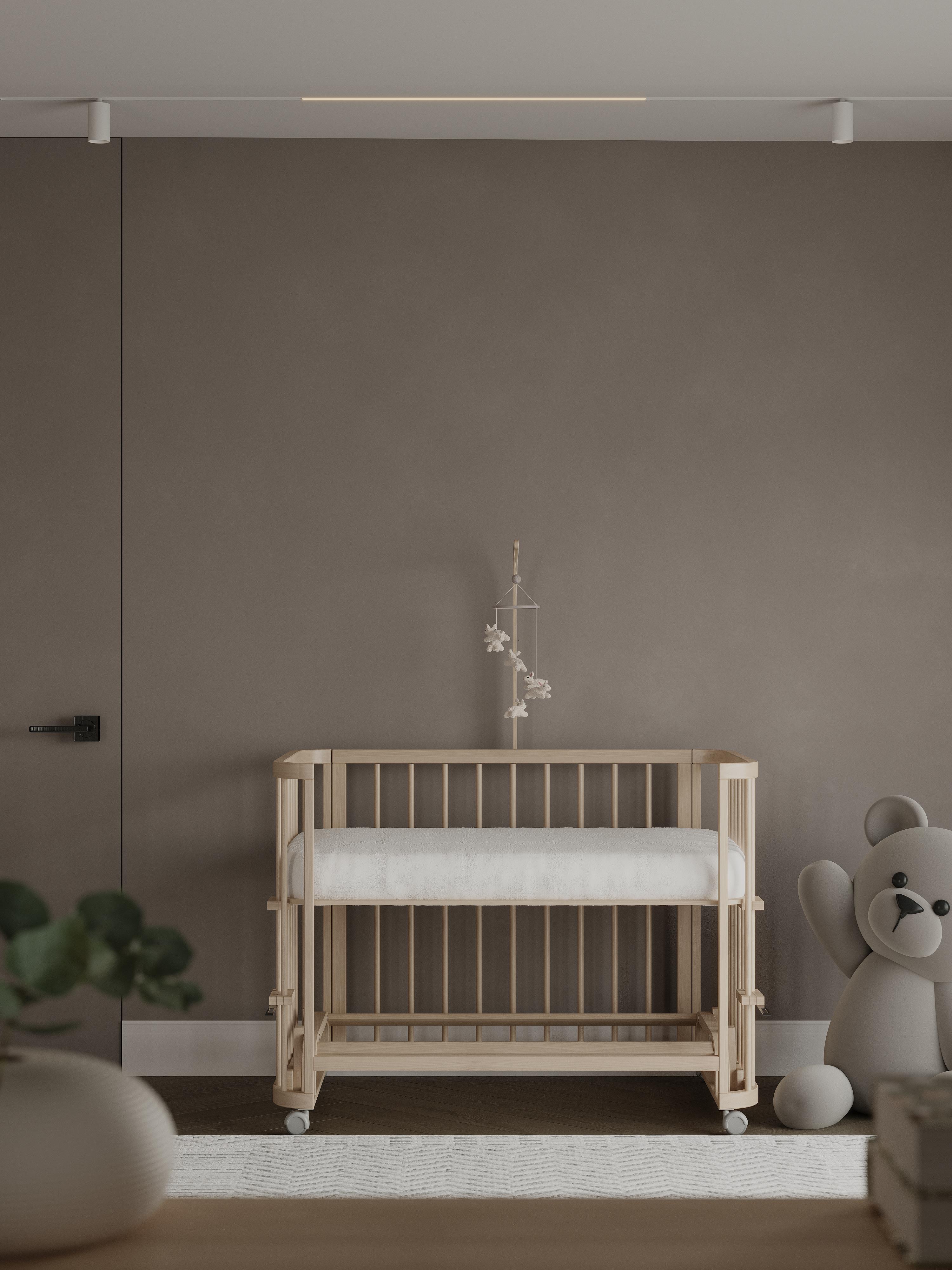 Vernikli Ahşap 6 in 1 Beşik Takım - 70x110