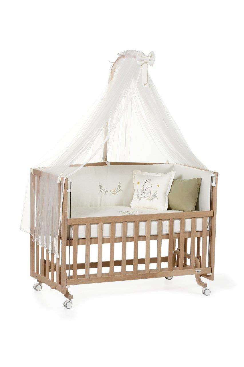 Yeşil Ahşap 6 in 1 Beşik Takım - 70x110