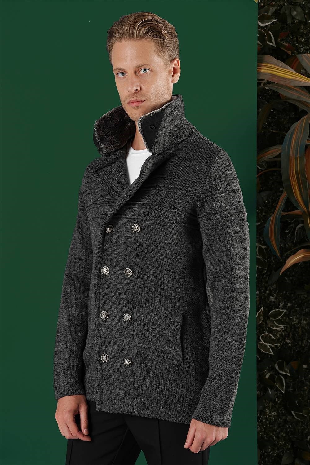 02 Slim Fit Antrasit Spor Kaban