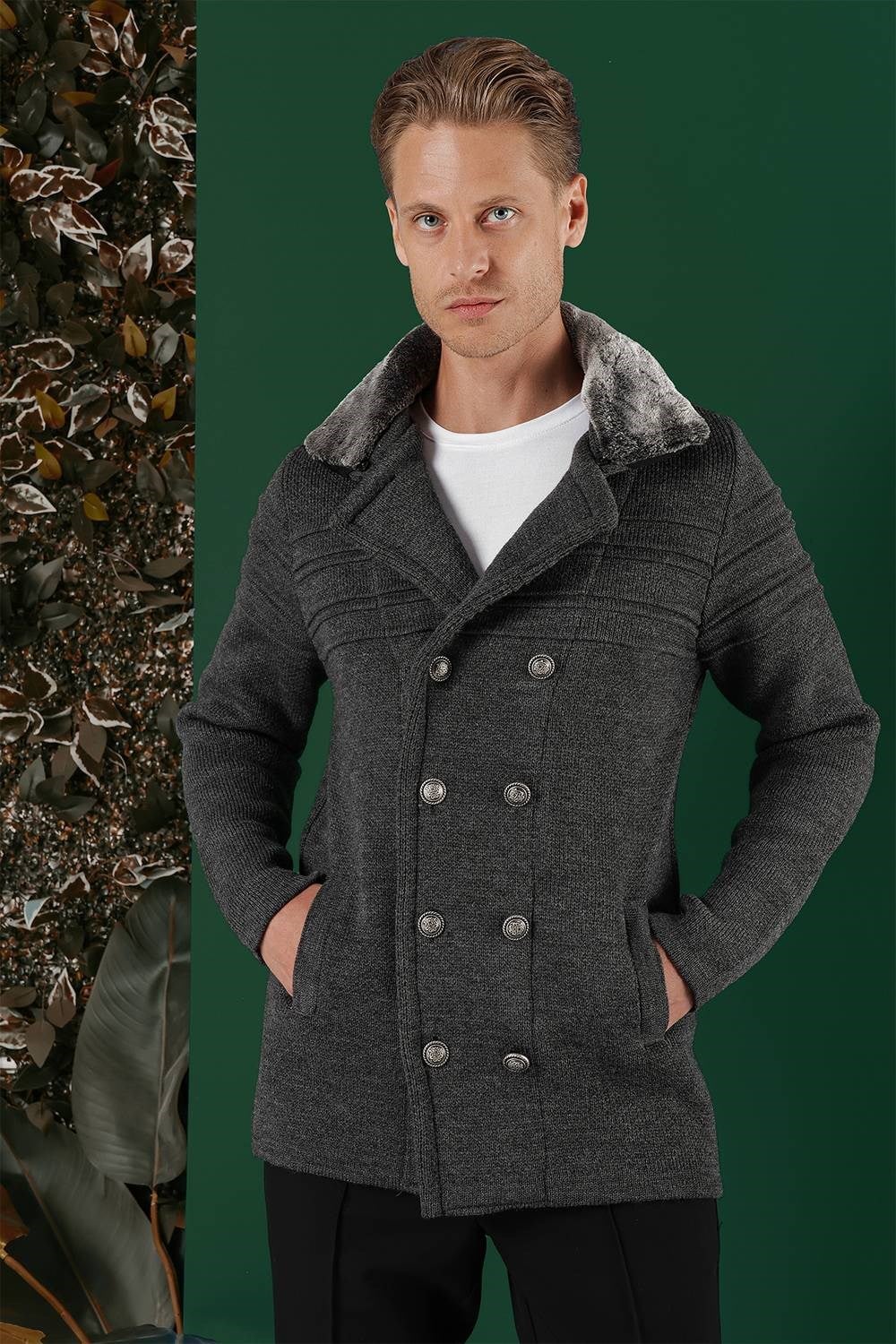 02 Slim Fit Antrasit Spor Kaban