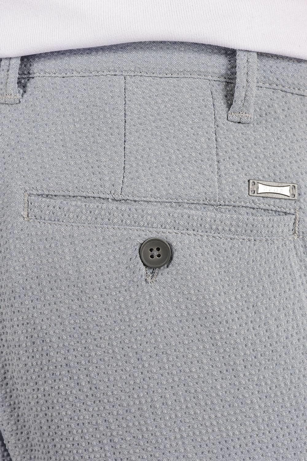 032 Slim Fit Gri Bermuda