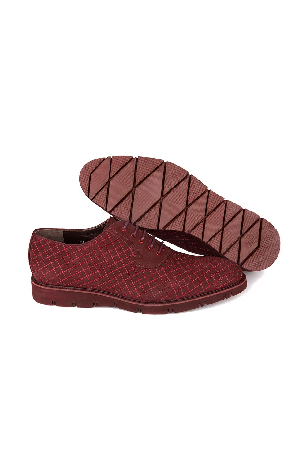 3675-1 Bordo Klasik Ayakkabı