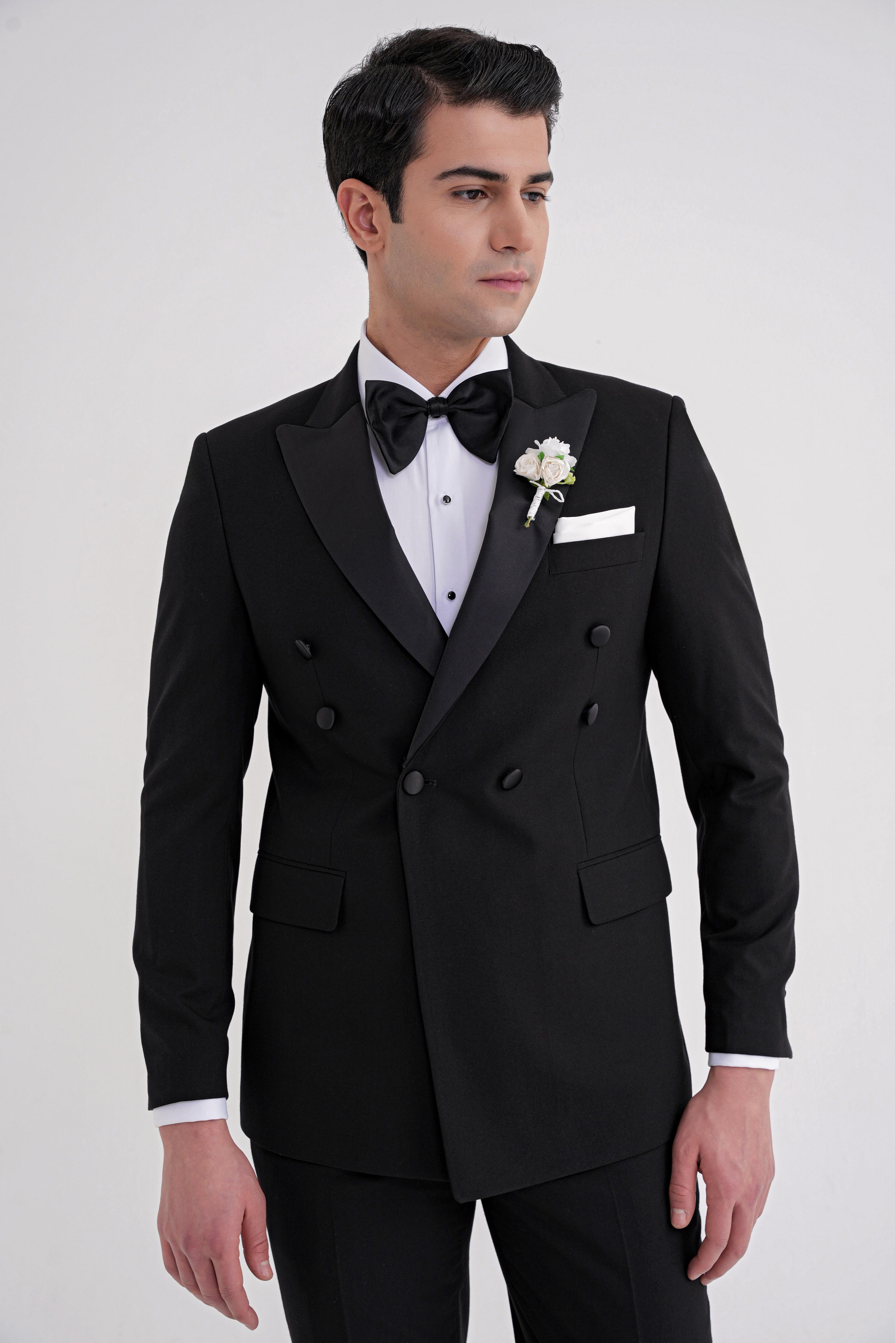 BLACK 082 TAKIM Slim SİYAH
