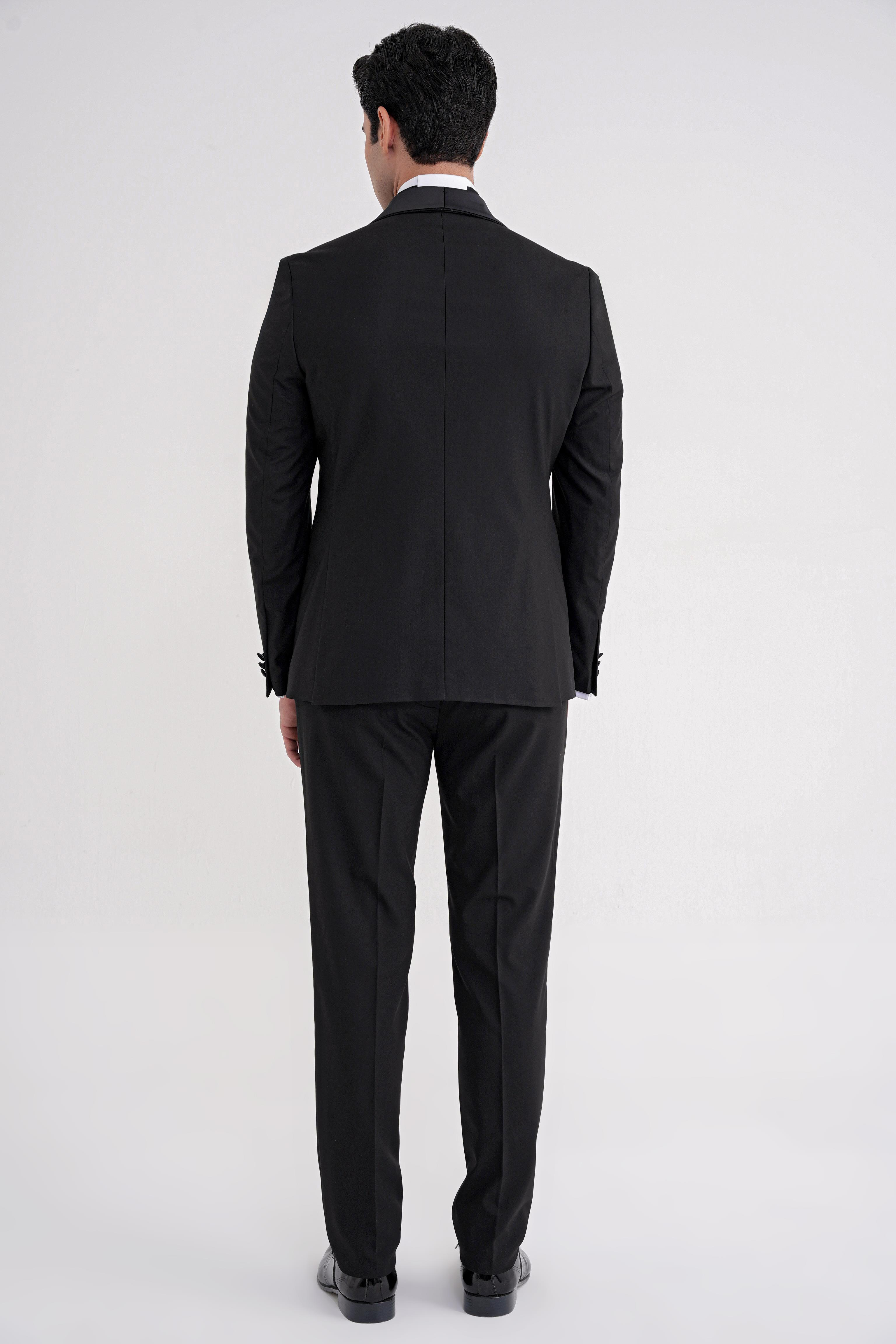 BLACK 086 TAKIM Slim SİYAH KLASİK