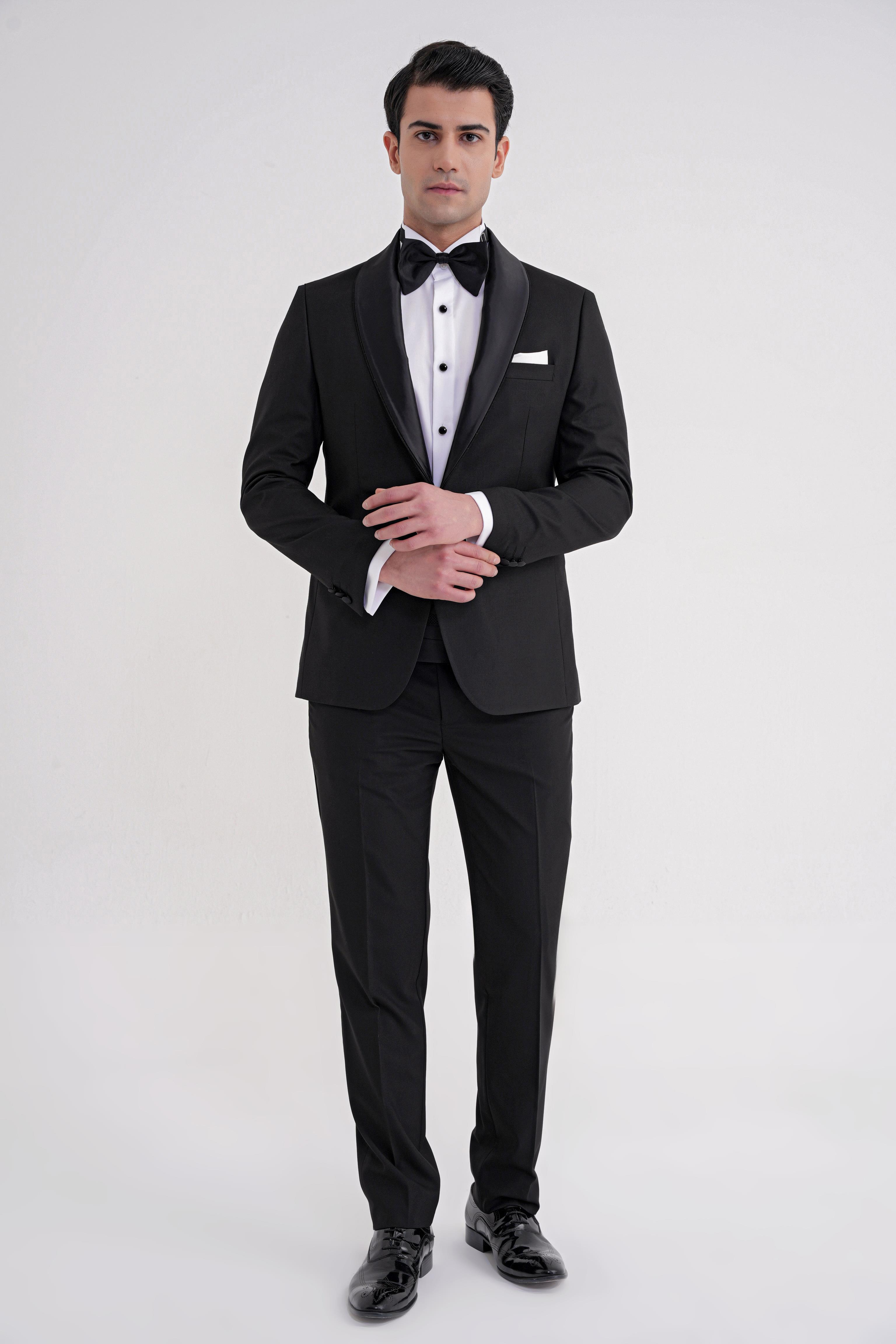 BLACK 086 TAKIM Slim SİYAH KLASİK