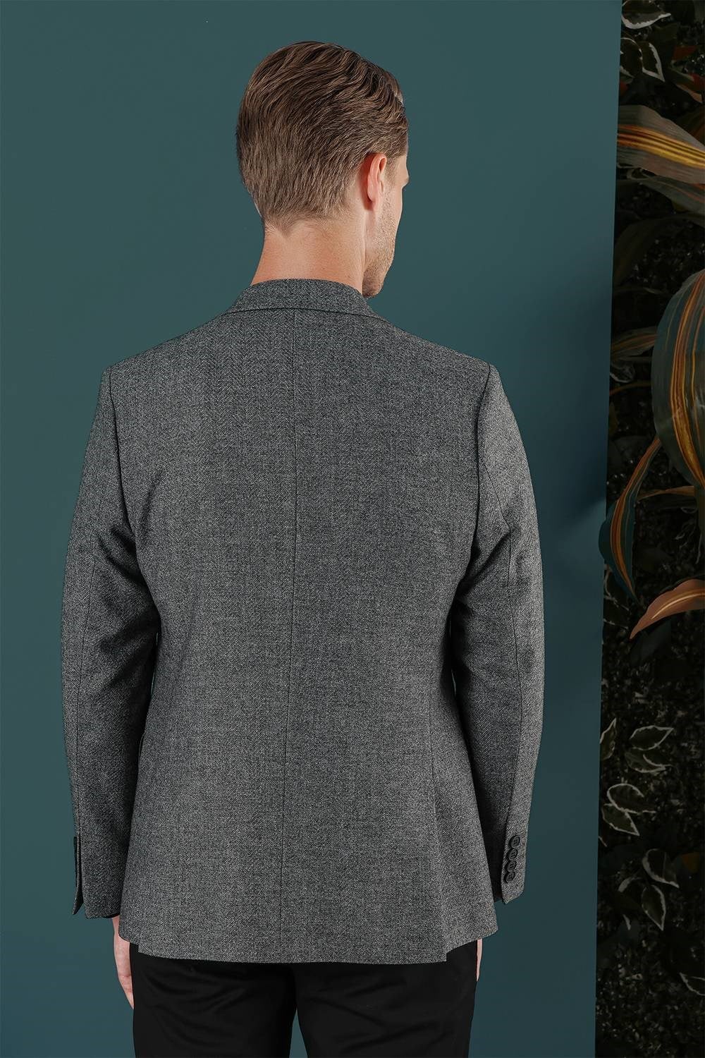C 656 Slim Fit Füme Spor Ceket