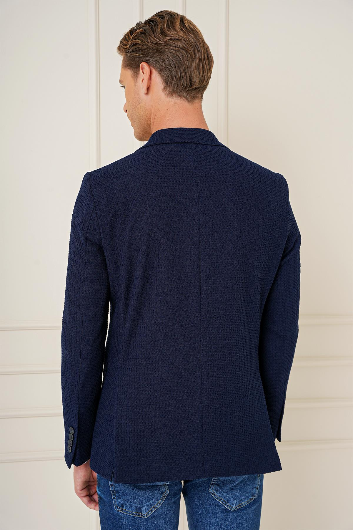 C 686 Slim Fit Lacivert Spor Ceket