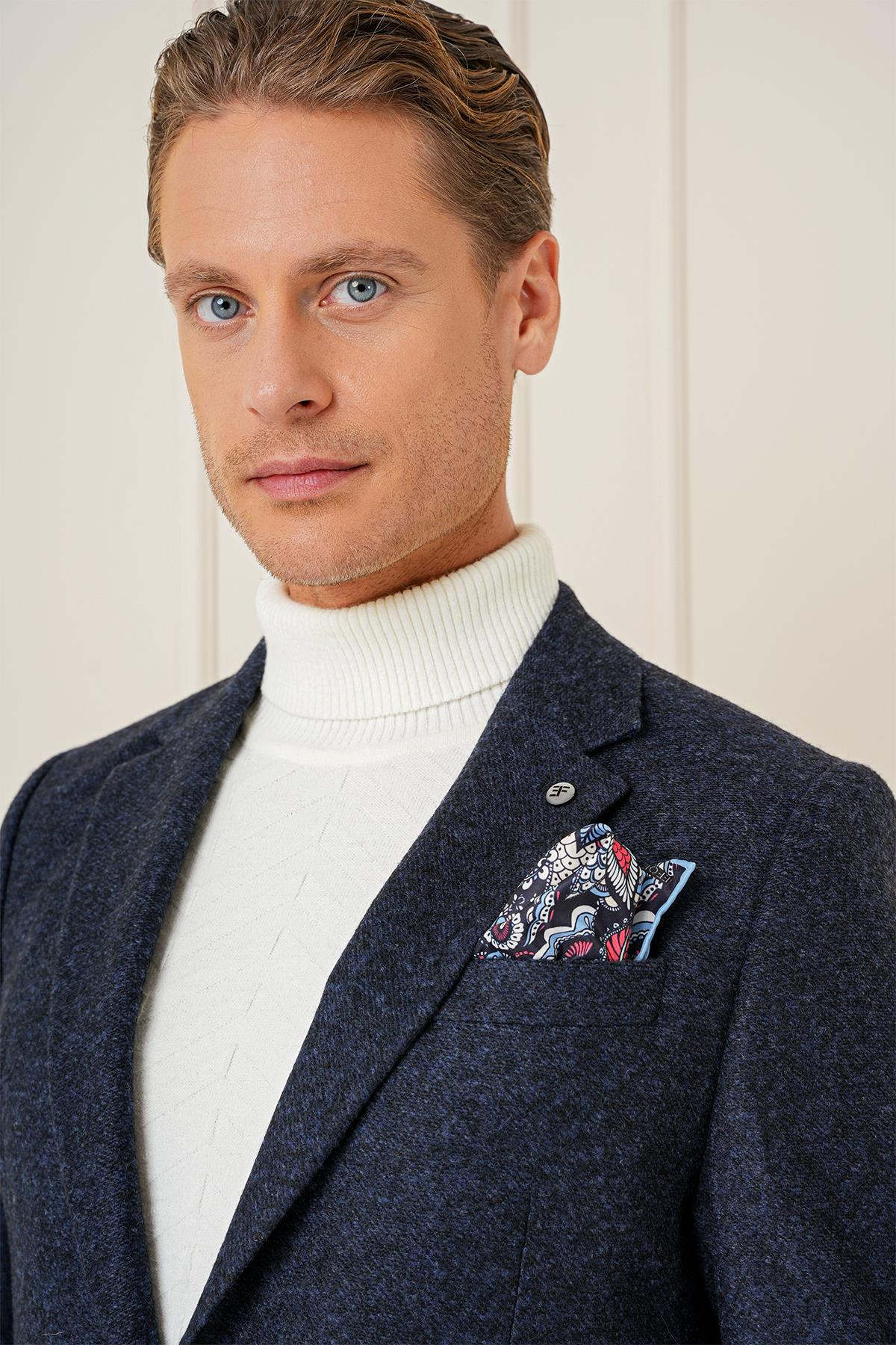 C 689 Slim Fit Lacivert Spor Ceket