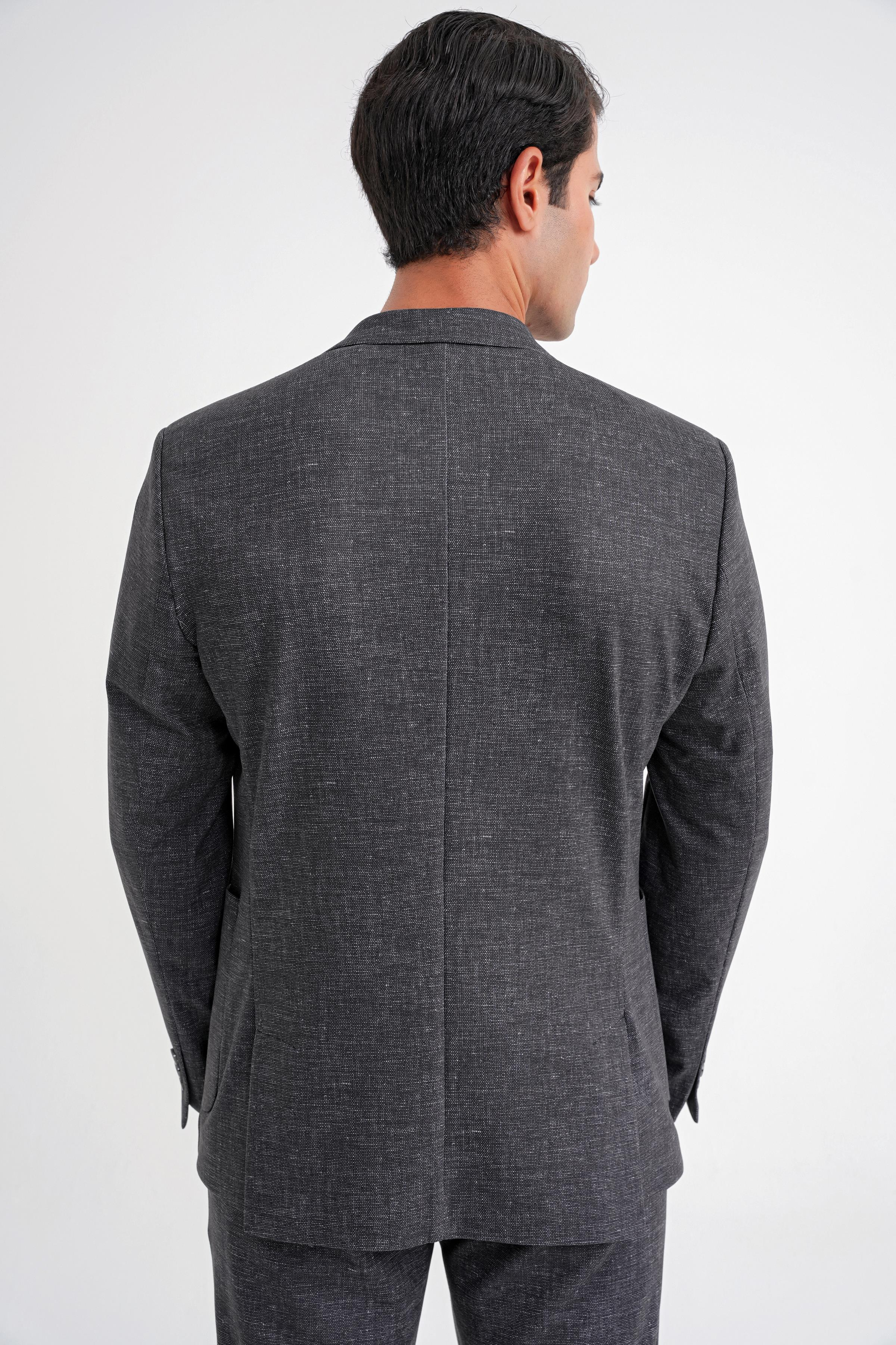 C 701 CEKET Regular Fit SİYAH-1
