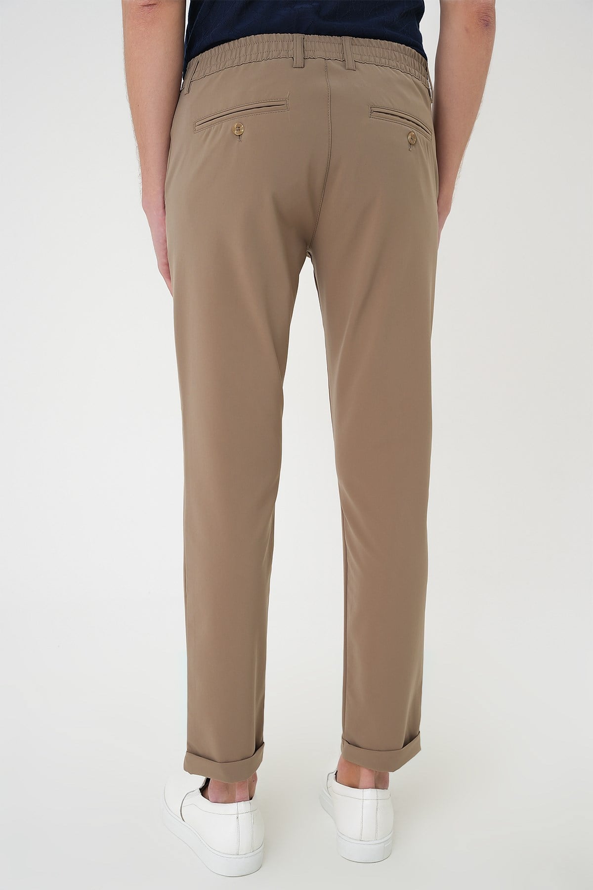 Comfort Fit Beli Lastikli Yan Cep Vizon Jogger Pantolon P 1150