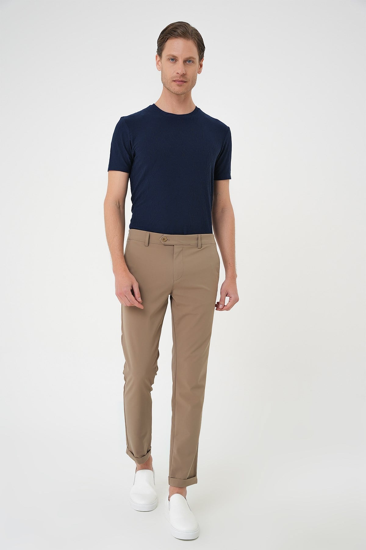 Comfort Fit Beli Lastikli Yan Cep Vizon Jogger Pantolon P 1150