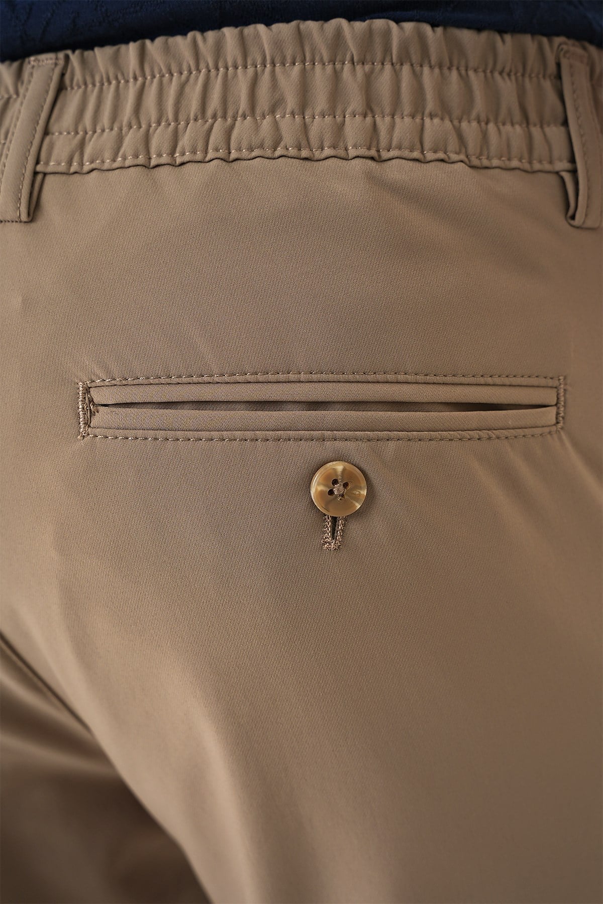 Comfort Fit Beli Lastikli Yan Cep Vizon Jogger Pantolon P 1150