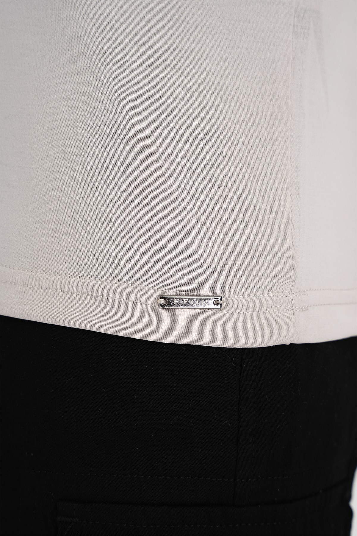 Comfort Fit Modal Karışım Kıvrılmaz Polo Yaka Taş Tişört TS 903