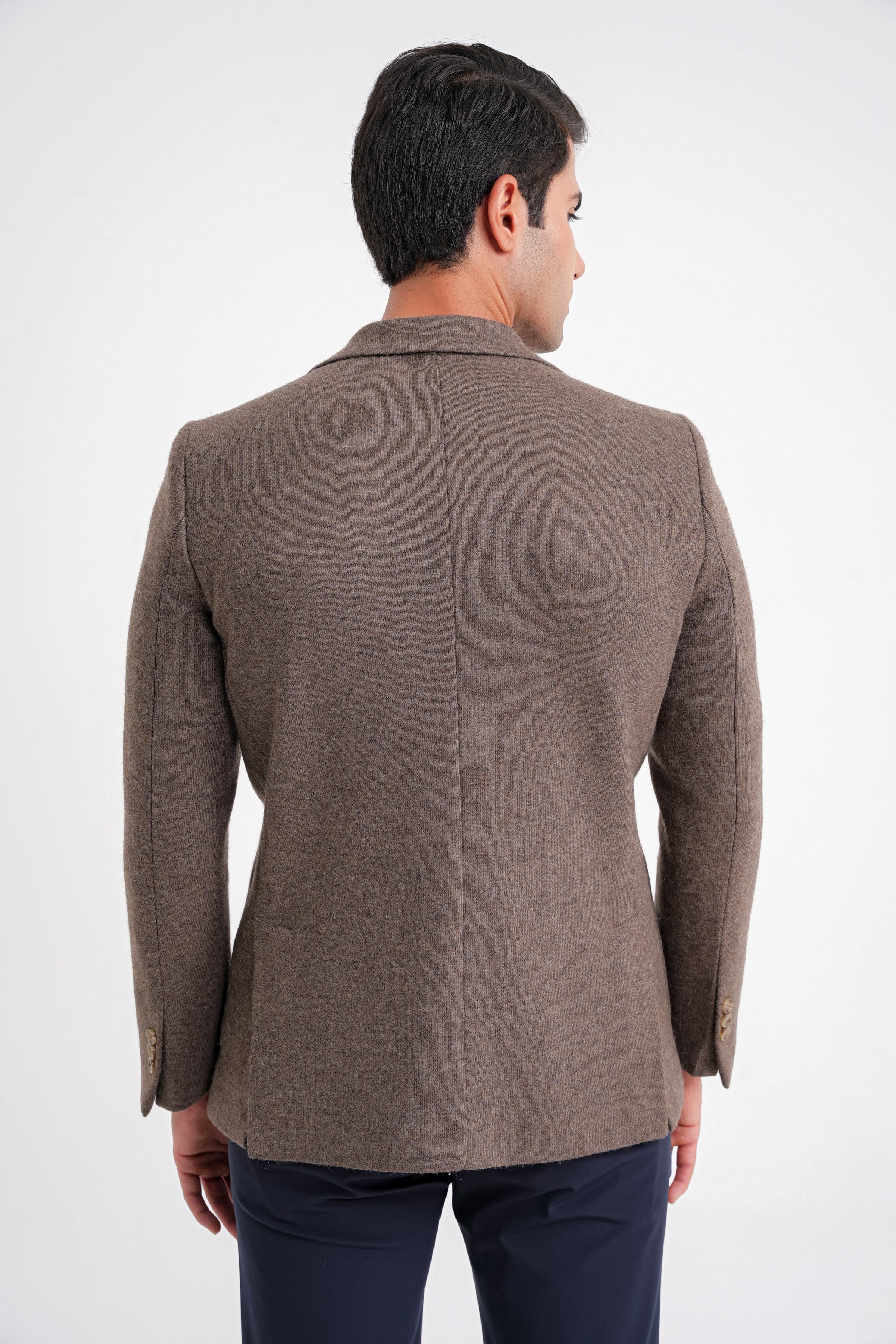 Comfort Fit Mono Yaka %100 Yün Vizon Ceket C 717