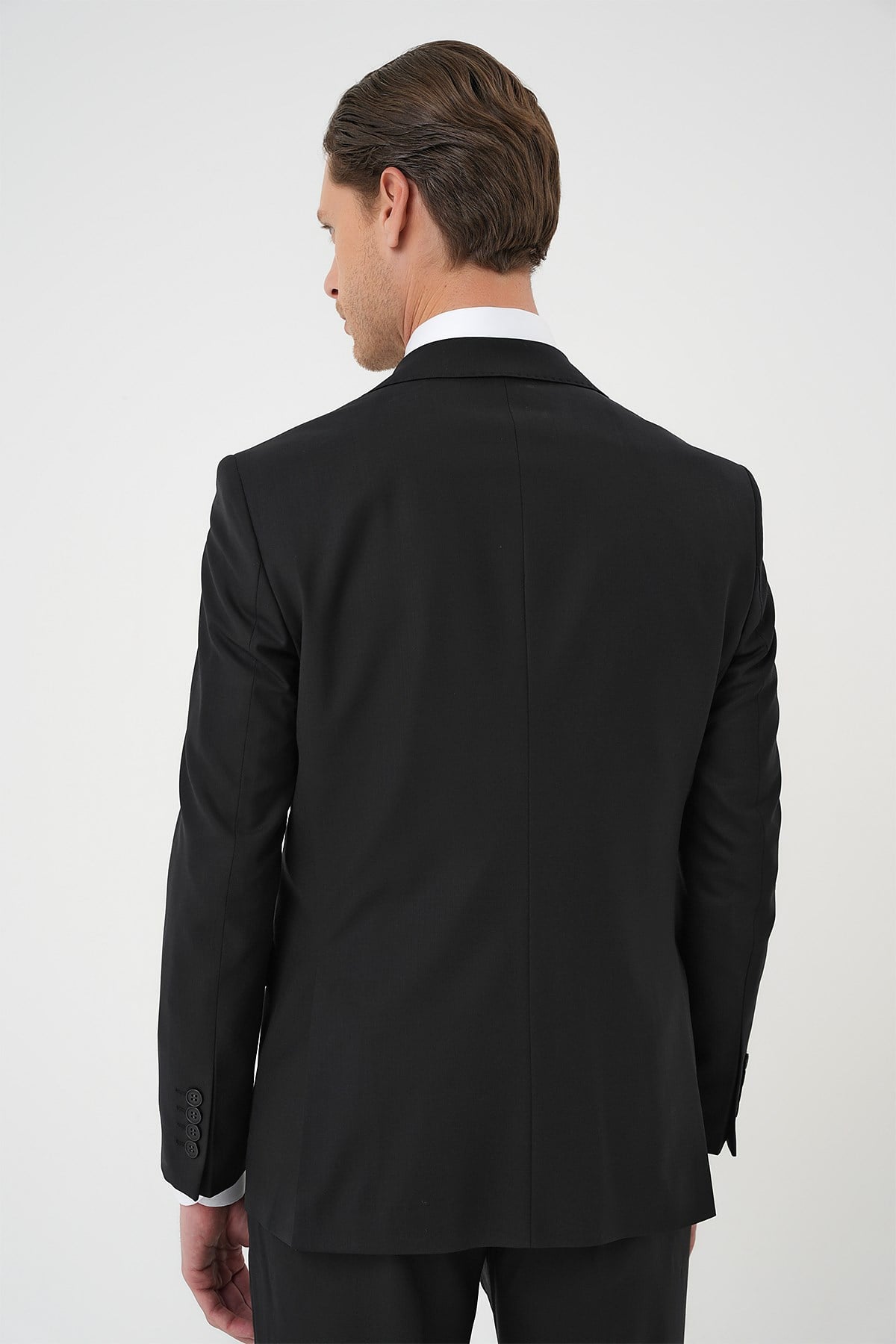 Comfort Fit Mono Yaka Torba Cep Esnek Pamuklu Lacivert Ceket C 707