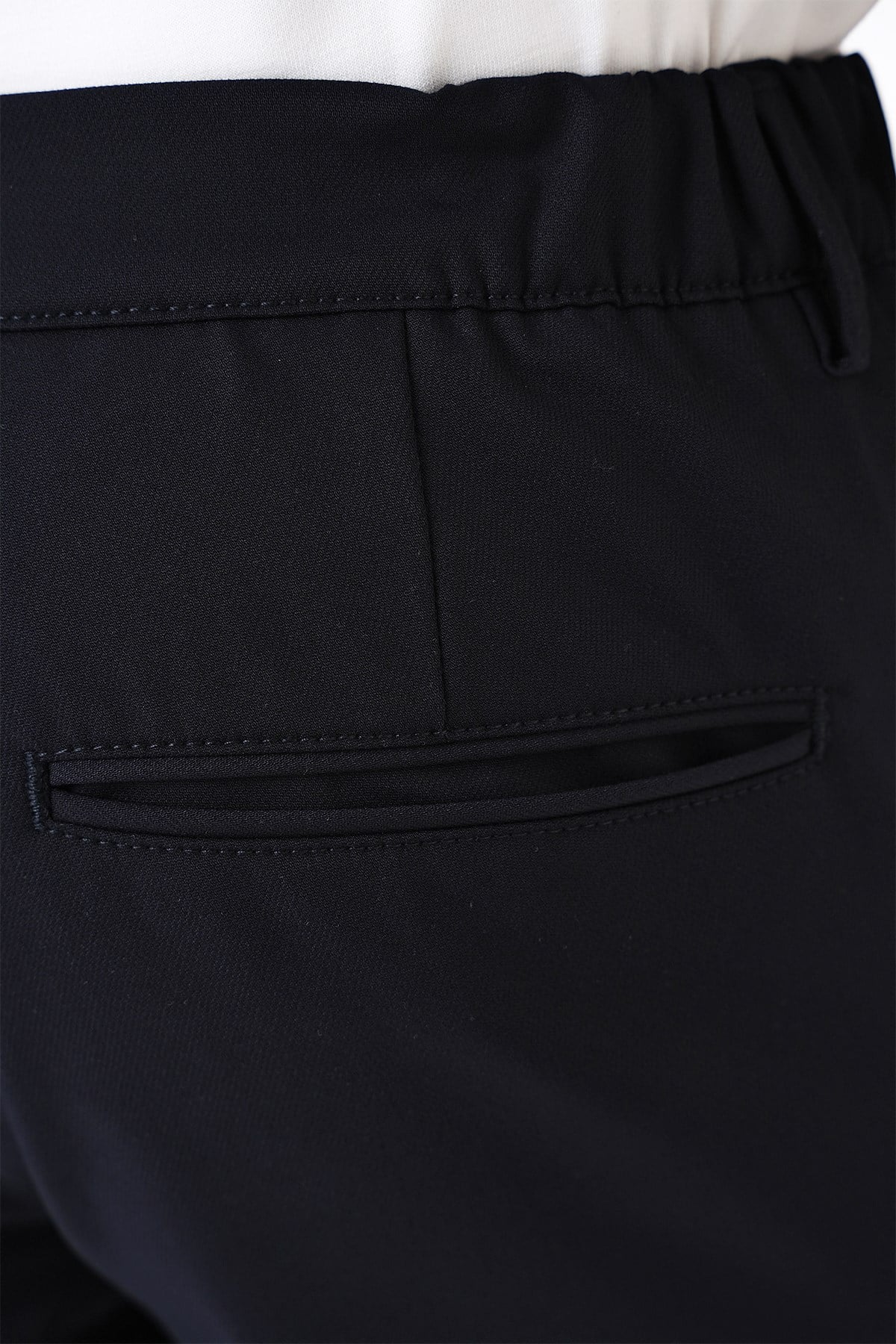 Comfort Fit Rahat Kalıp Beli Lastikli Lacivert Jogger Pantolon  P 1184