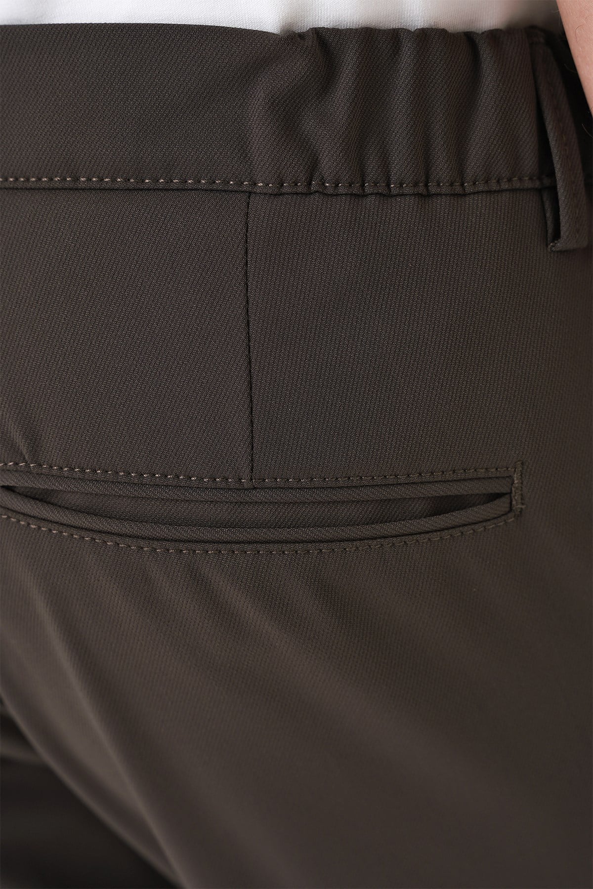 Comfort Fit Rahat Kalıp Beli Lastikli Toprak Jogger Pantolon  P 1184