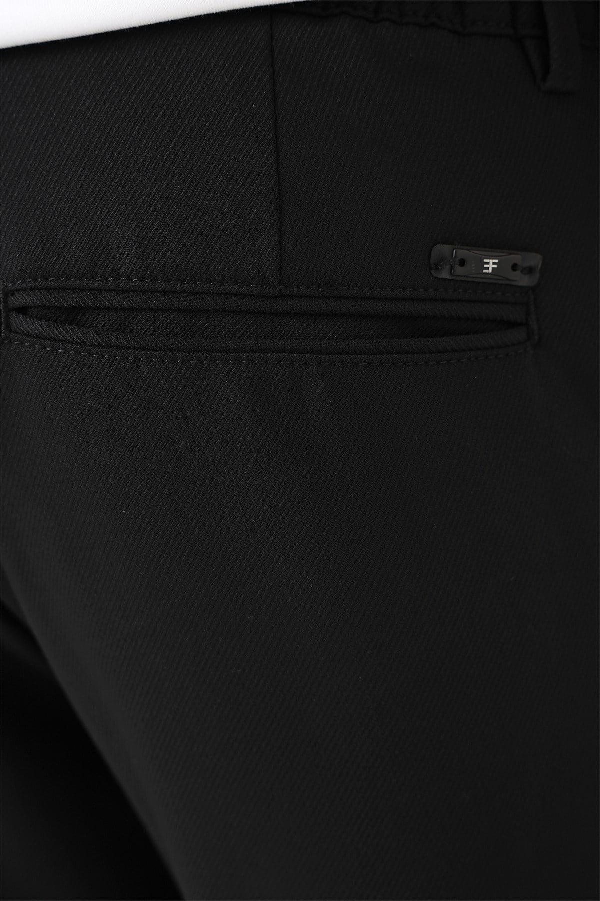 Comfort Fit Rahat Kalıp Beli Lastikli Siyah Jogger Pantolon  P 1183