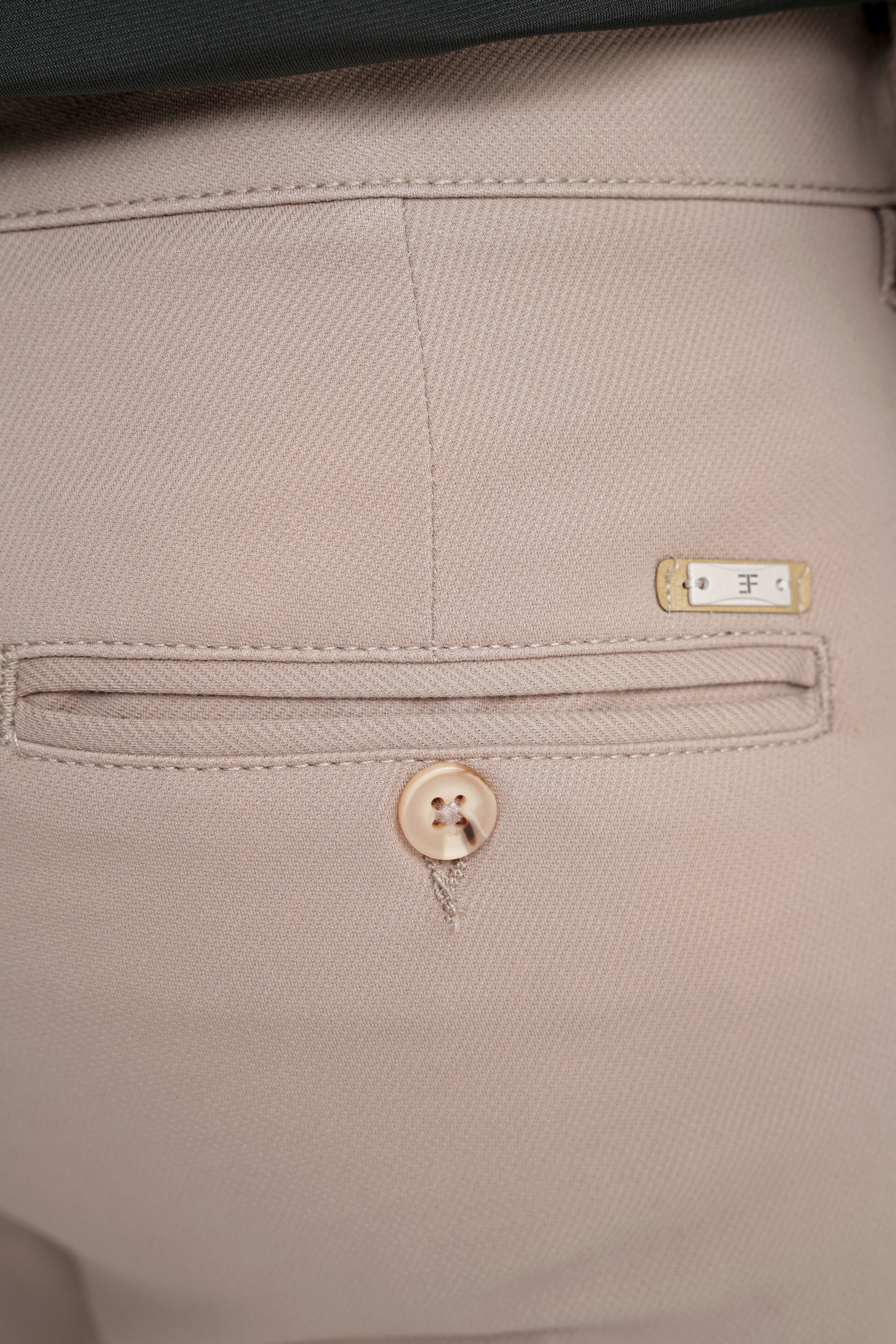 Comfort Fit Rahat Kalıp Çift Pileli Yan Cepli Esnek Pamuklu Bej Pantolon P 1202